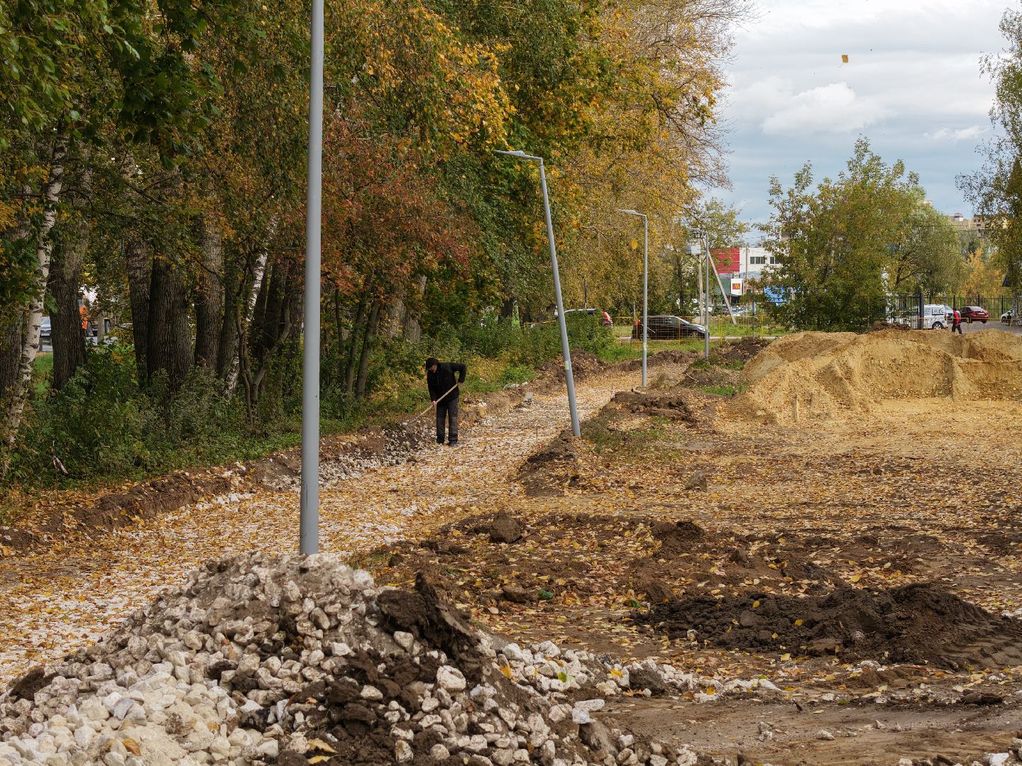 видео с коптера, сквер в бронницах, благоустройство в бронницах,