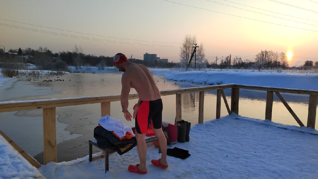 спорт, плавание, Пушкино, Пушкинский, Зима в Подмосковье, зимнее плавание,