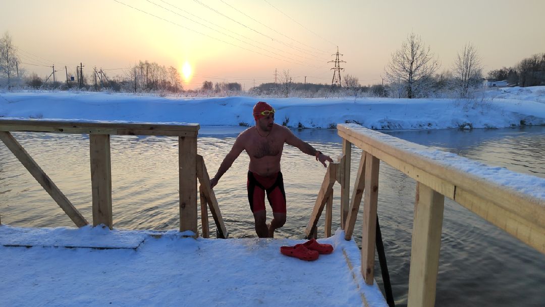 спорт, плавание, Пушкино, Пушкинский, Зима в Подмосковье, зимнее плавание,