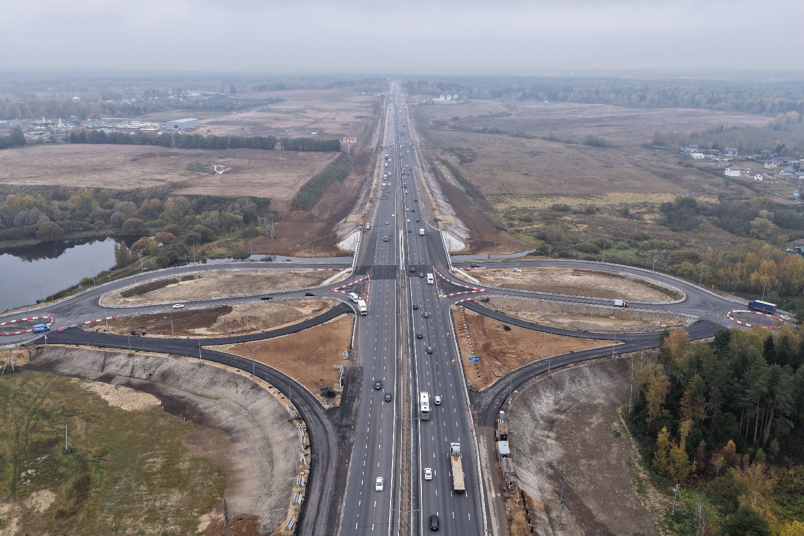 видео с коптера, м-8 холмогоры,