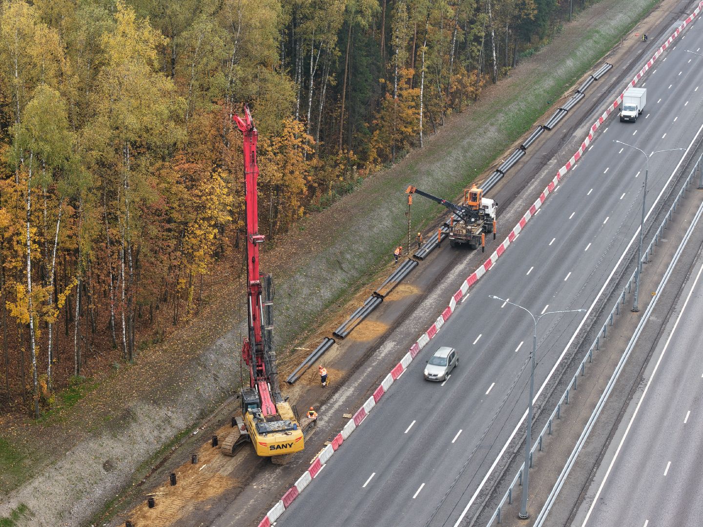 видео с коптера, м-8 холмогоры,