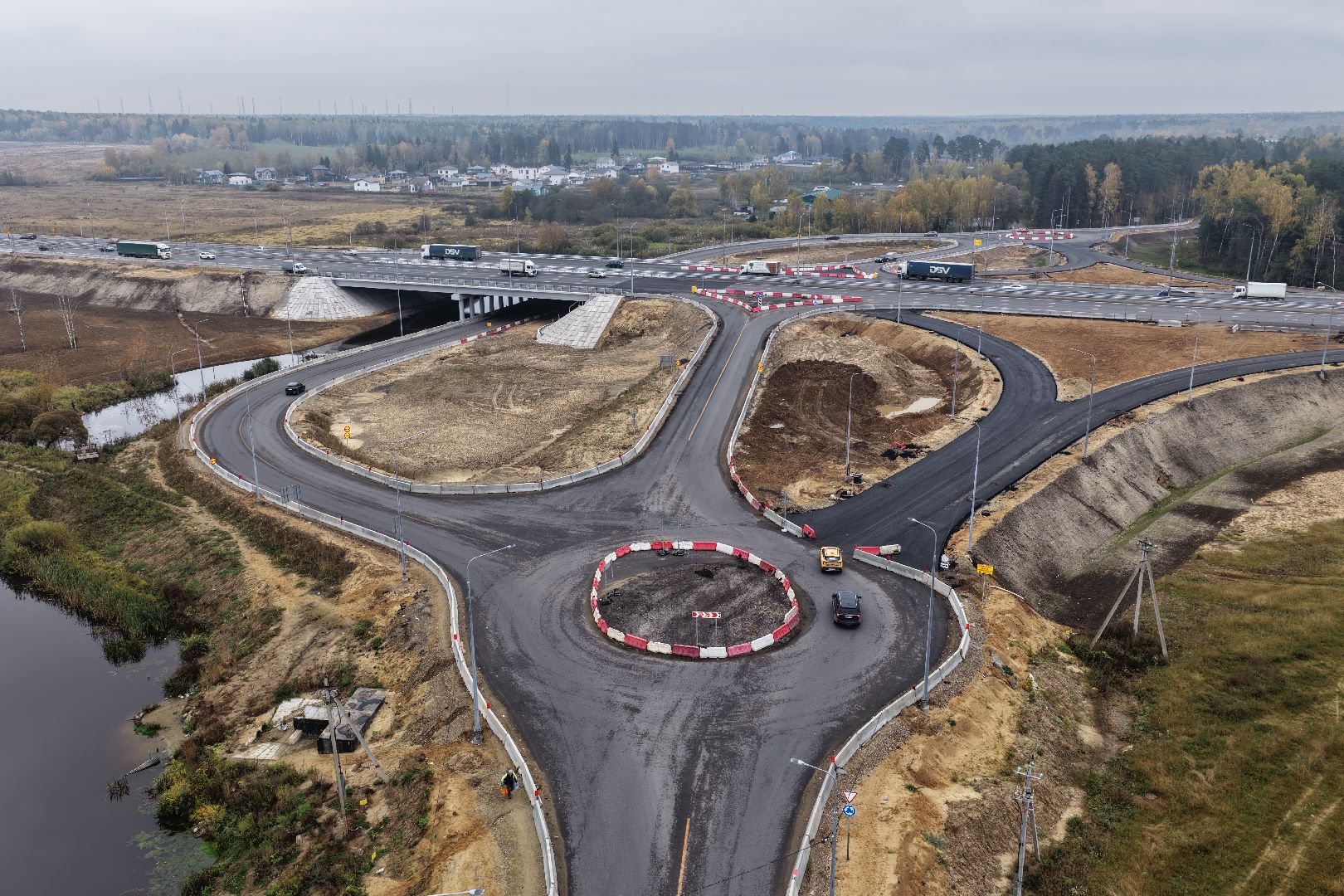 видео с коптера, м-8 холмогоры,