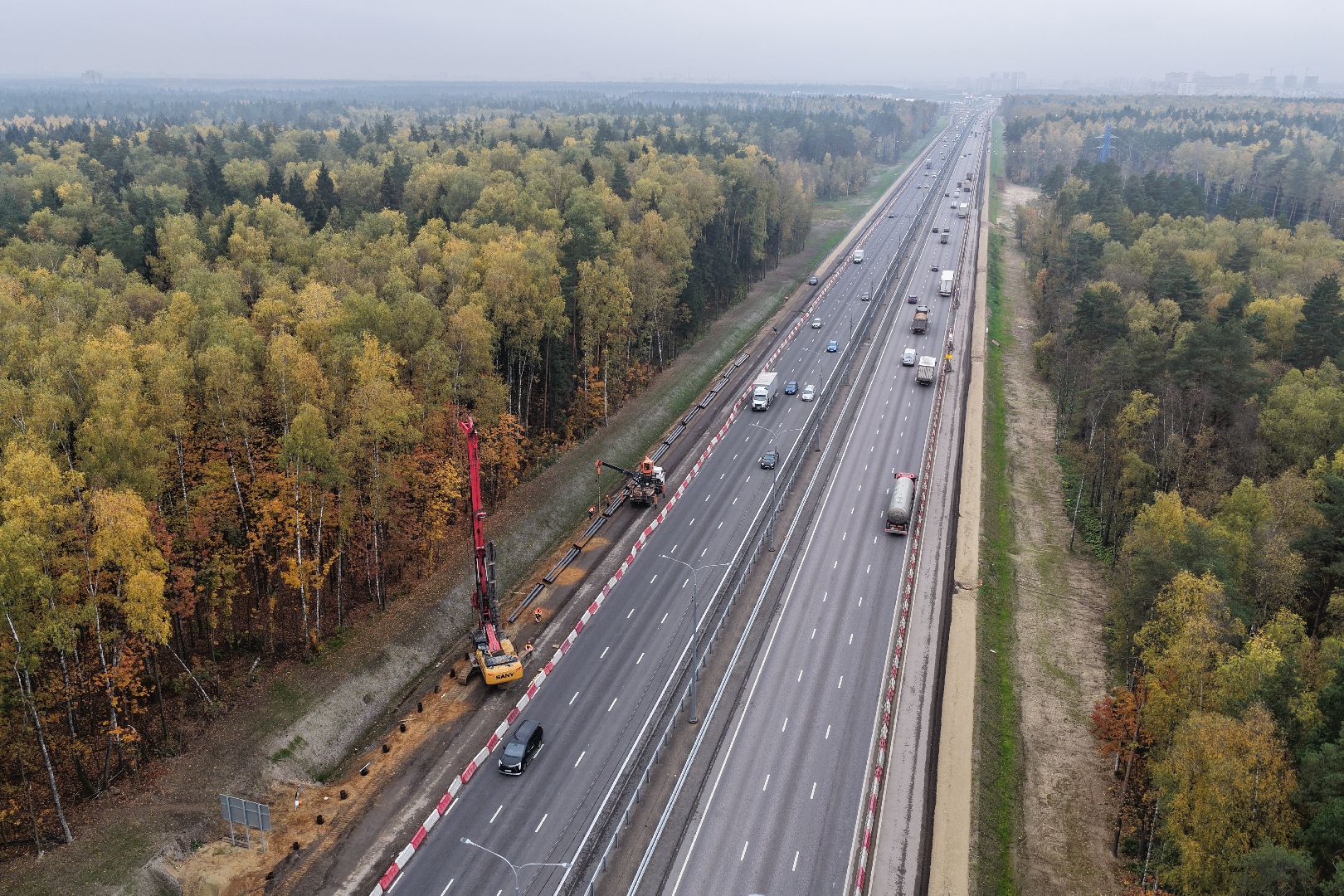 видео с коптера, м-8 холмогоры,
