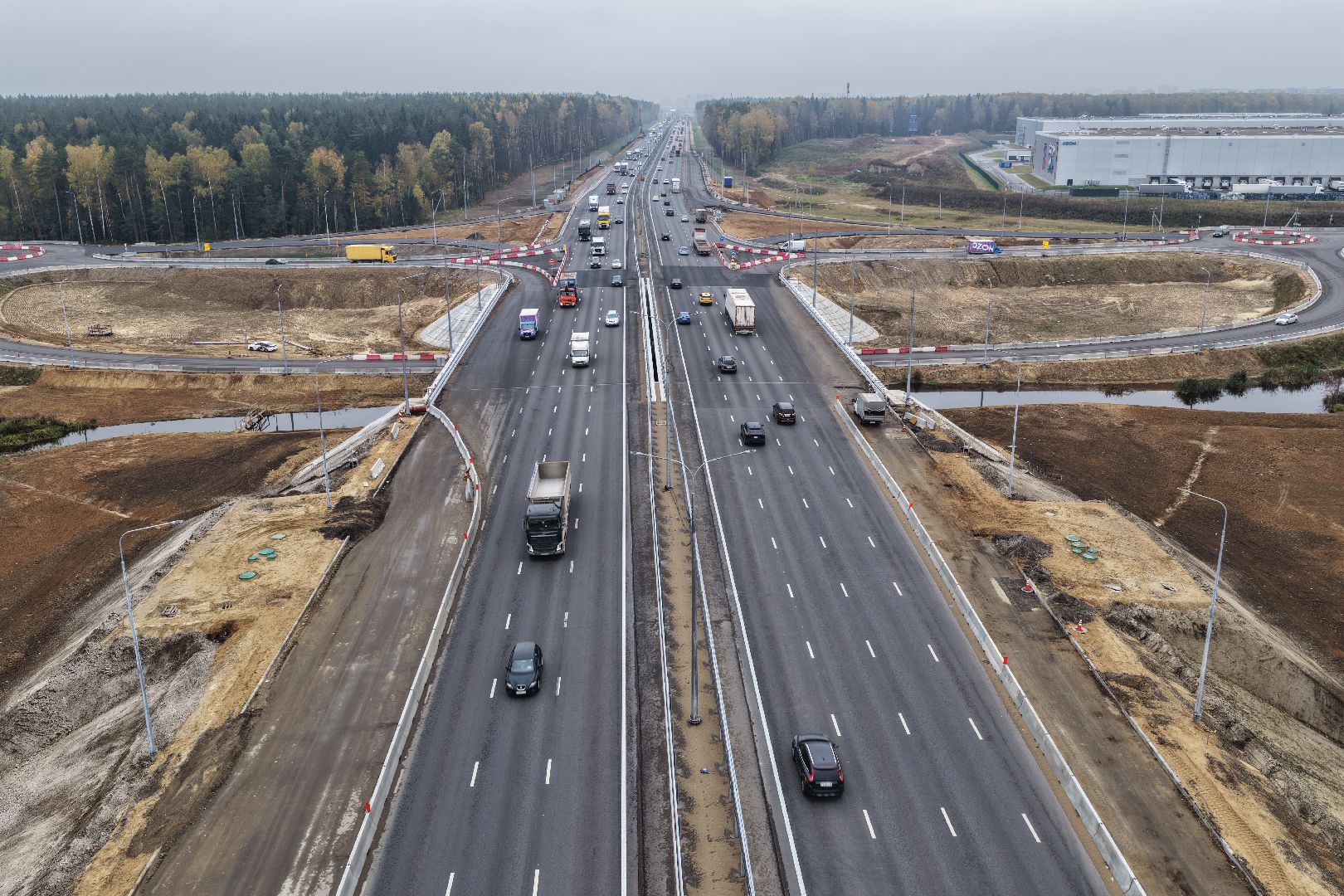 видео с коптера, м-8 холмогоры,