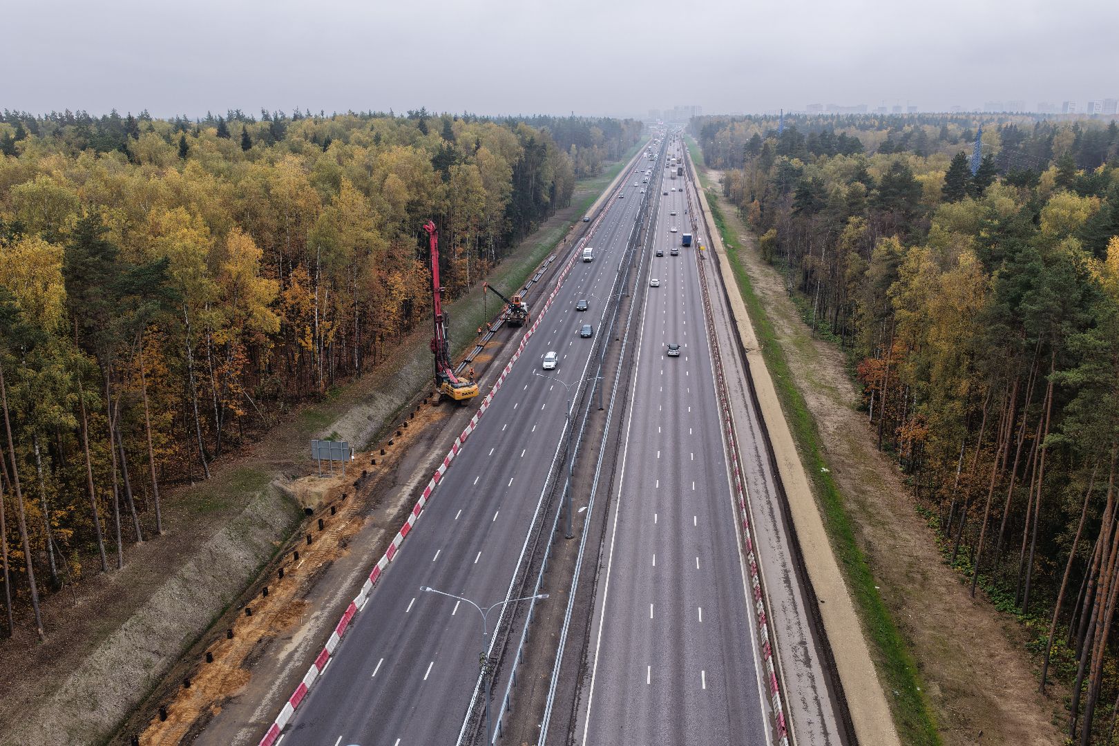 видео с коптера, м-8 холмогоры,