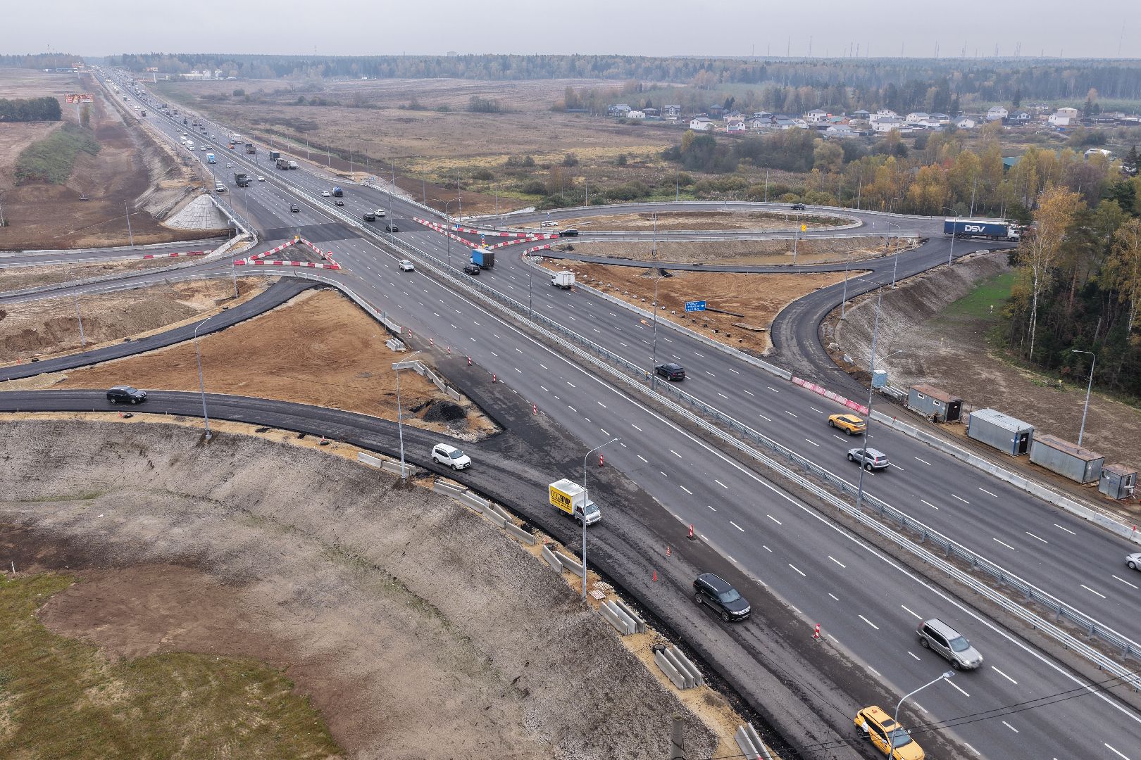 видео с коптера, м-8 холмогоры,