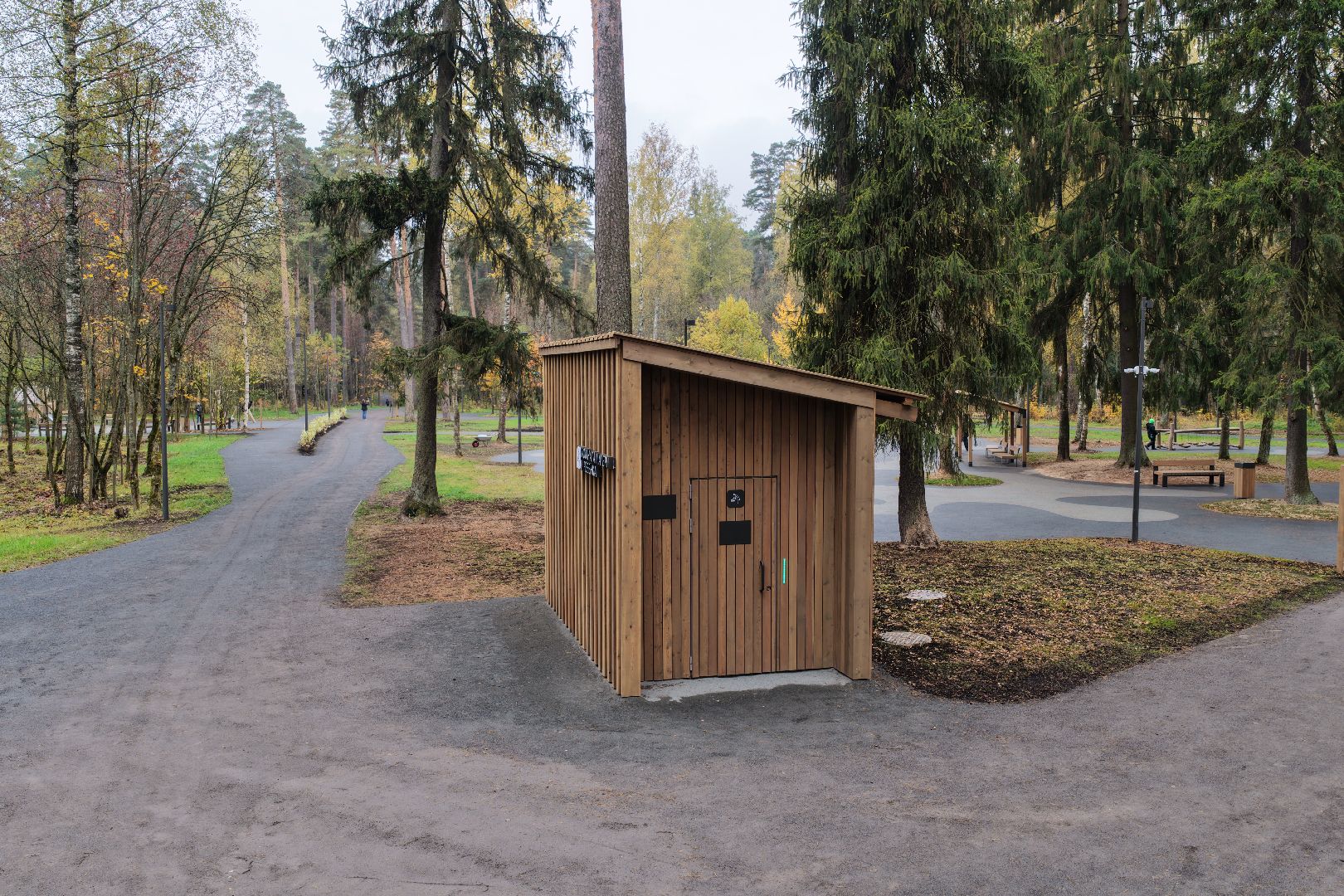 видео с коптера, банный лес,  благоустройство 2025,