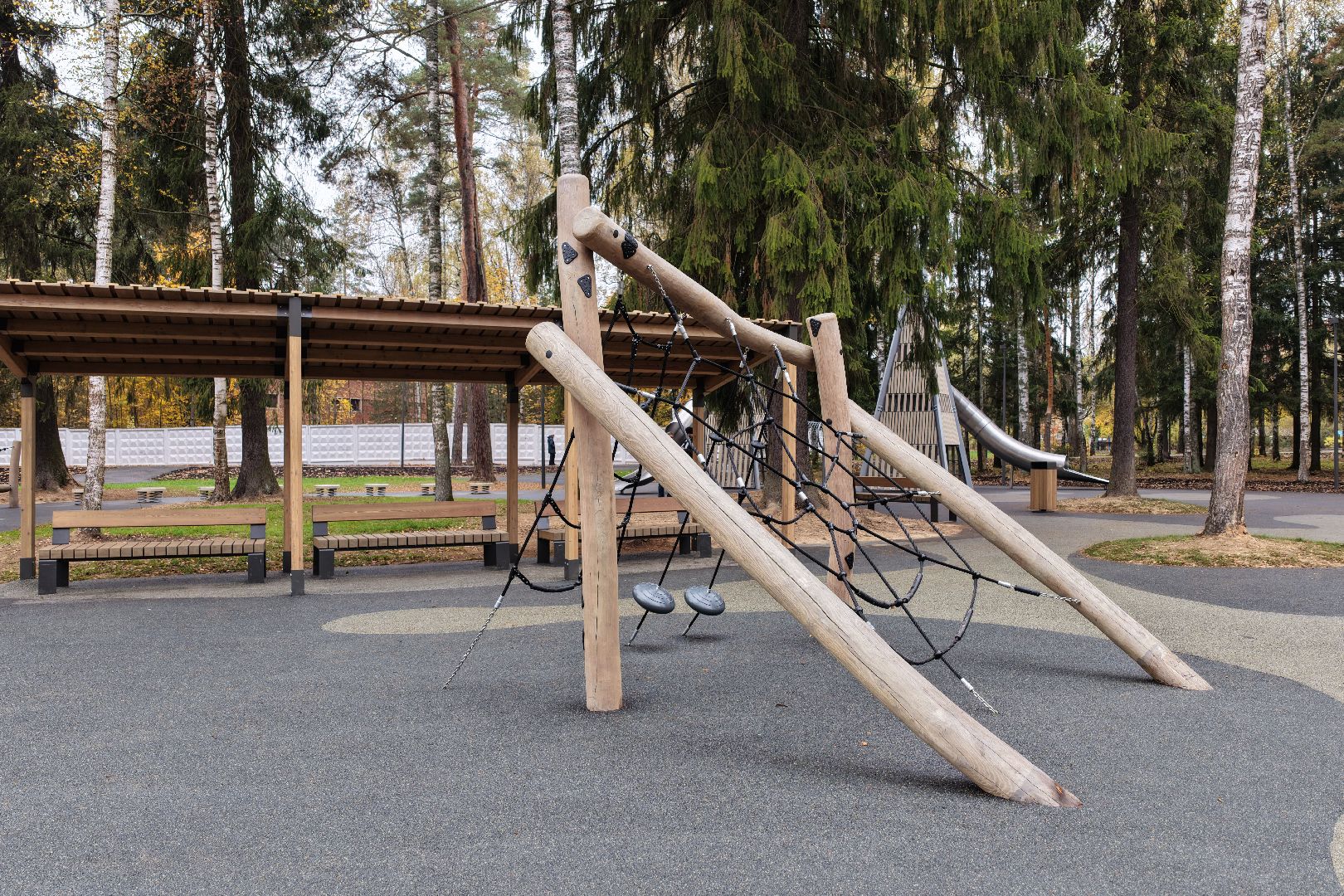 видео с коптера, банный лес,  благоустройство 2025,