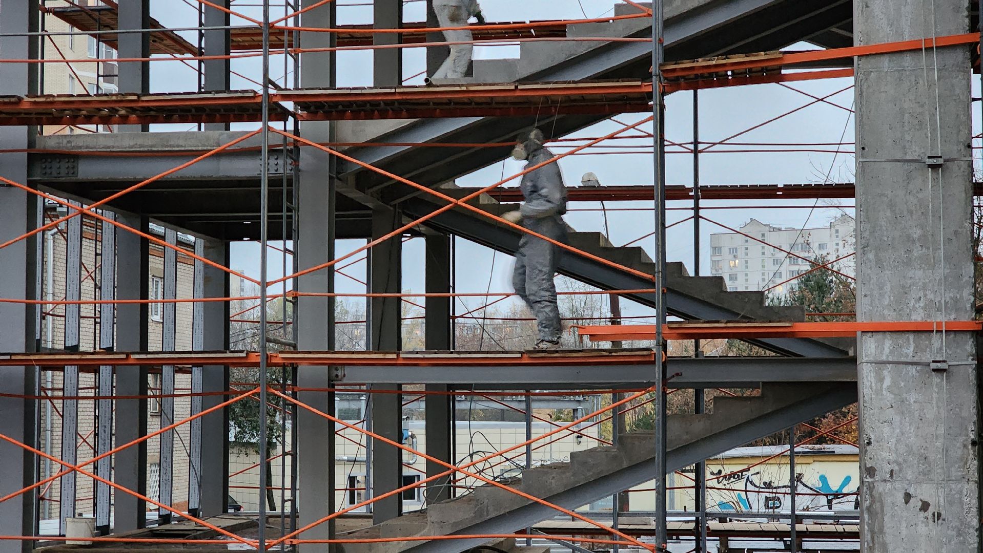 надземный переход, Переход над жд, Лобня,