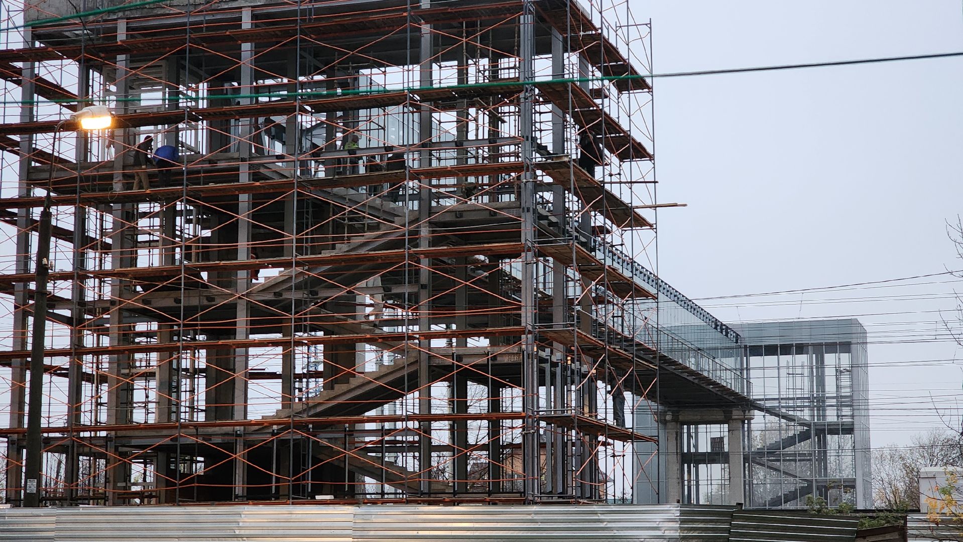 надземный переход, Переход над жд, Лобня,