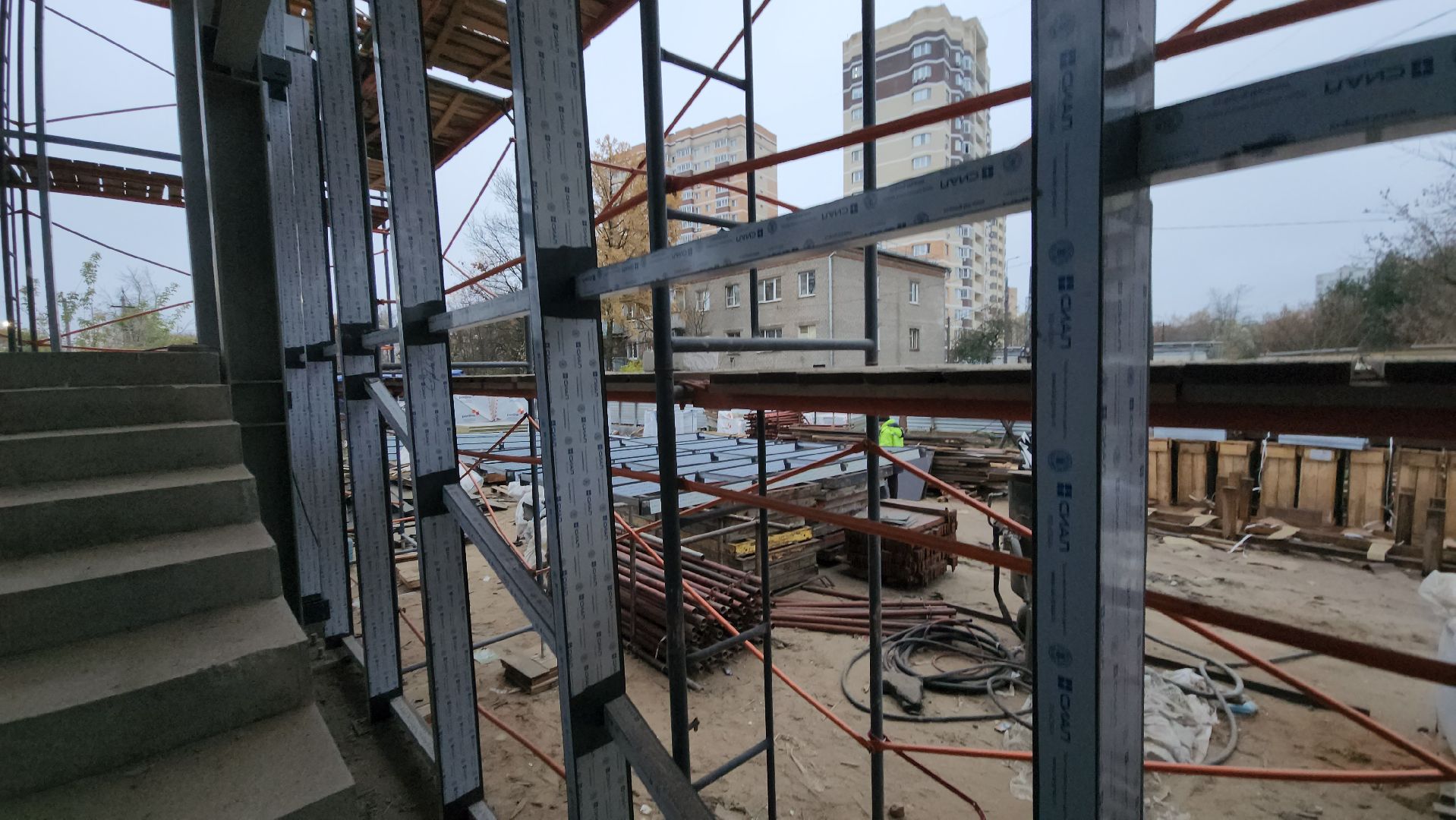 надземный переход, Переход над жд, Лобня,