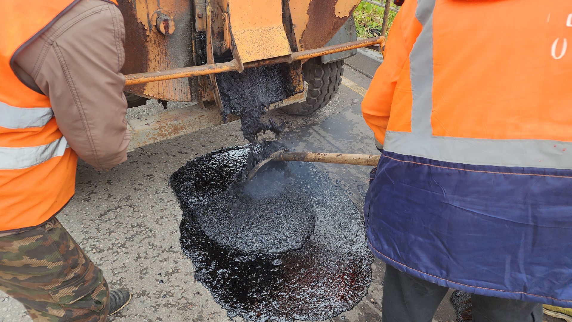 ямочный ремонт дорог, протвино, благоустройство,