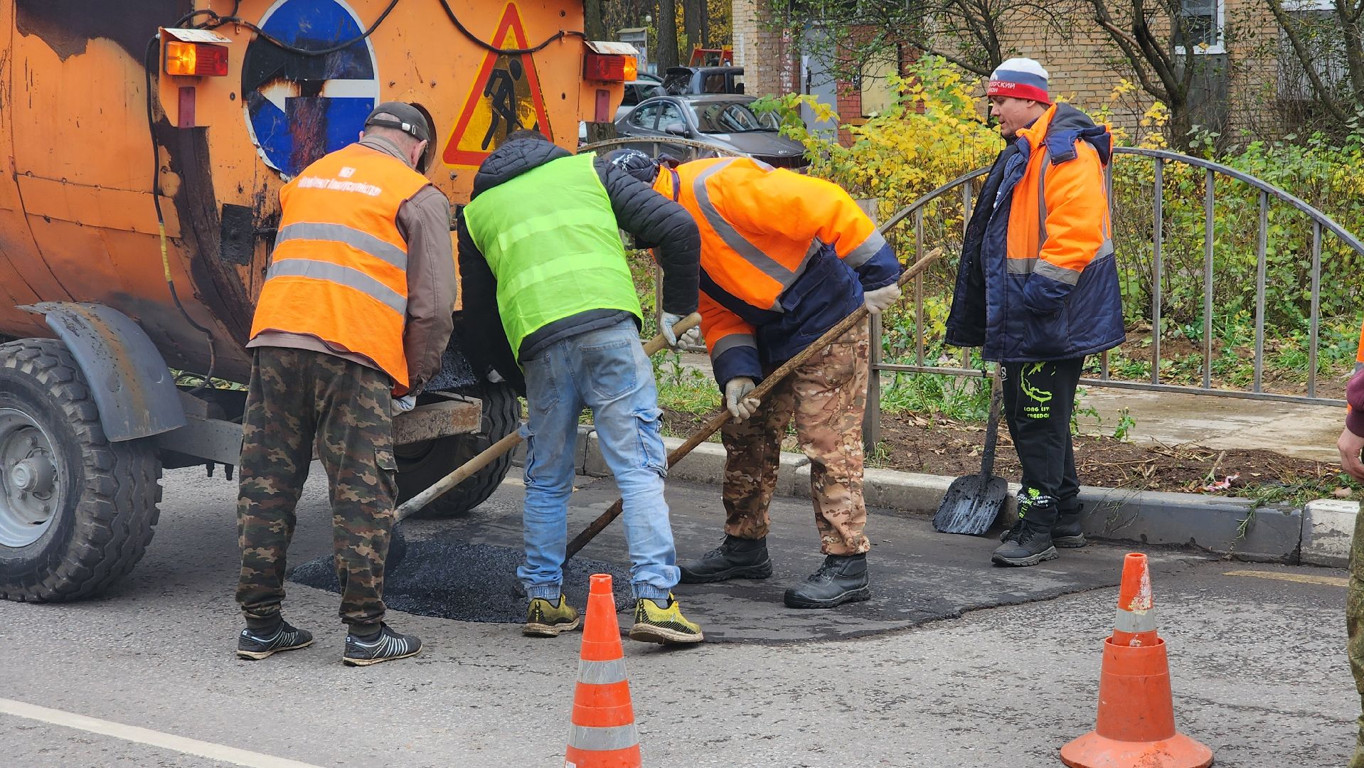 ямочный ремонт дорог, протвино, благоустройство,