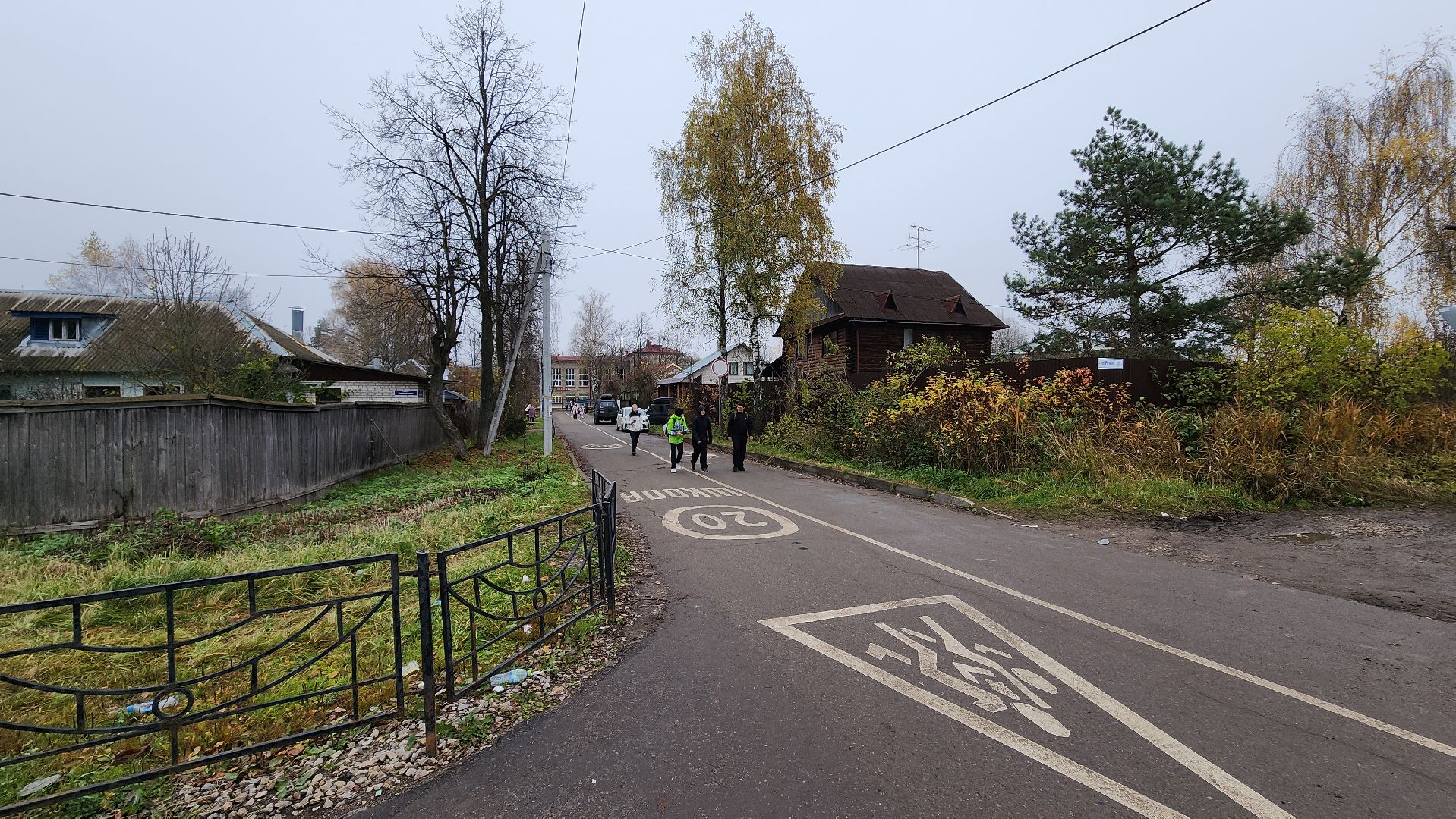 клин, поселок 31 октября, благоустройство, улица мичурина , бордюр,