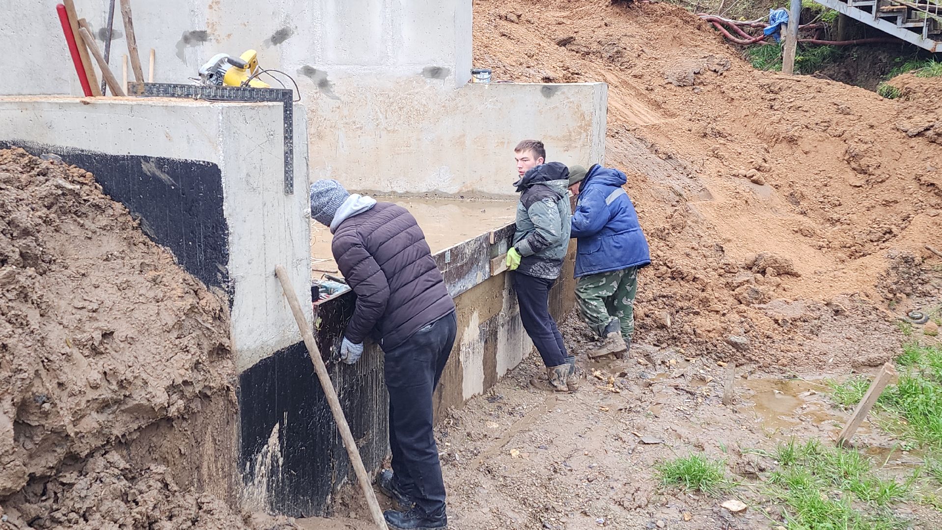 волоколамск, ремонт плотины,