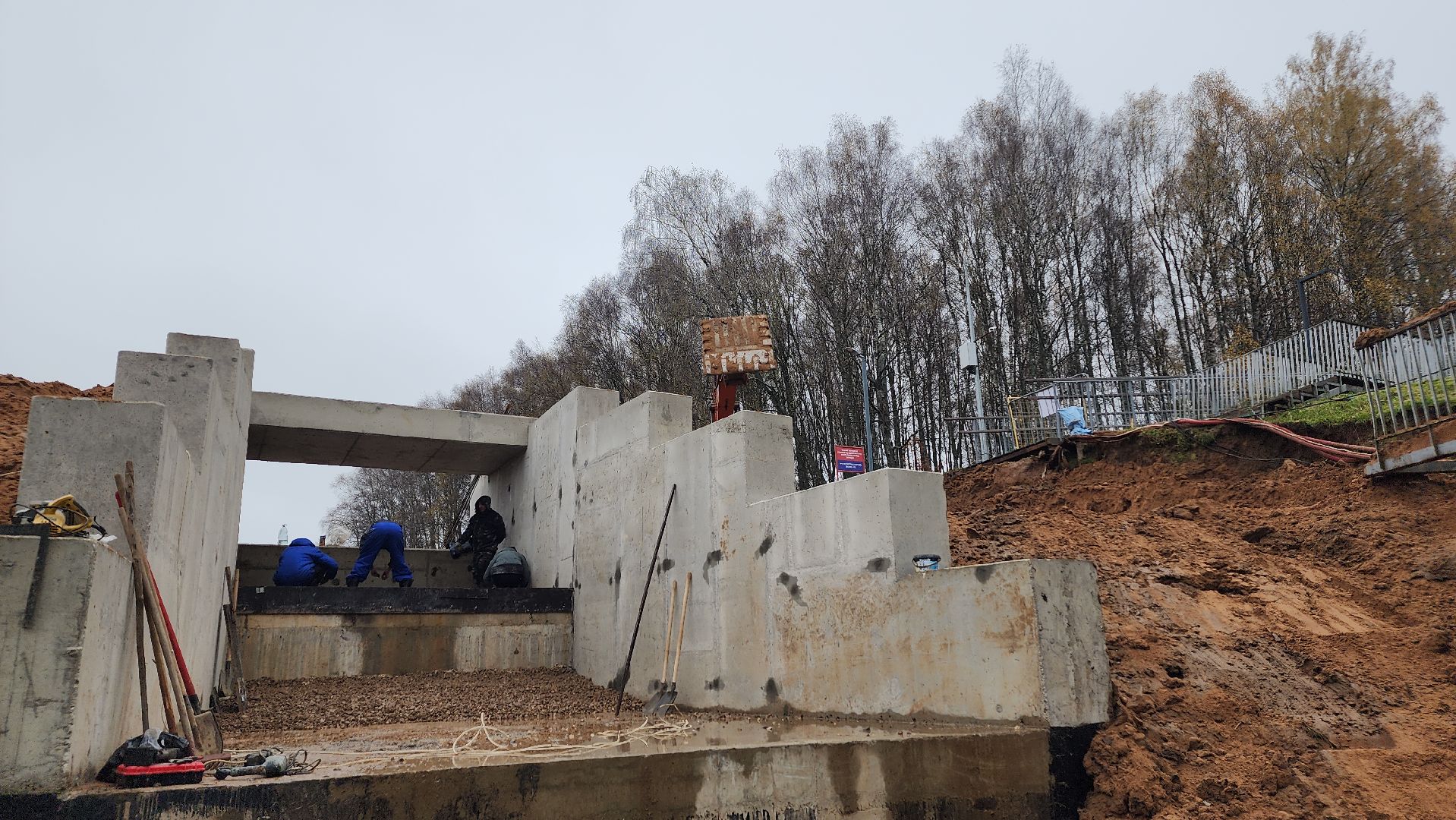 волоколамск, ремонт плотины,