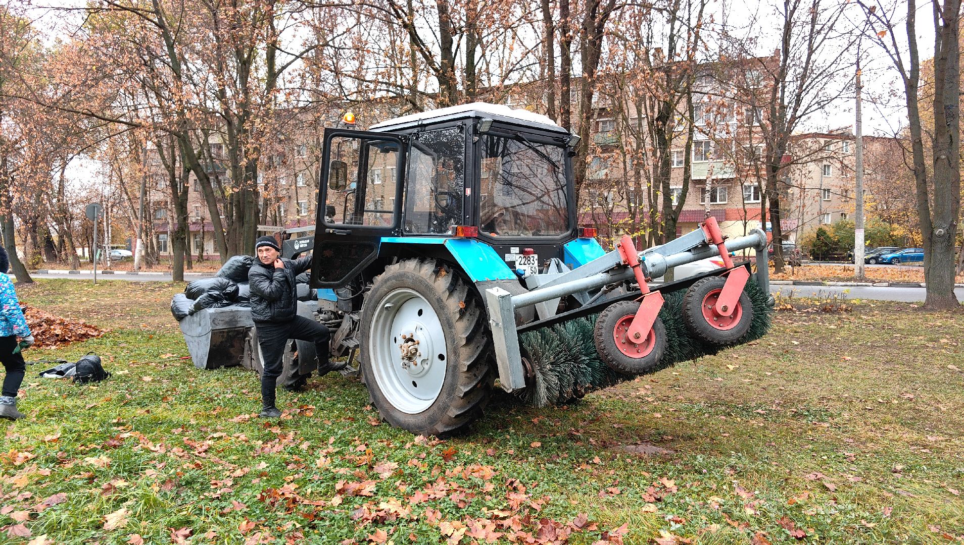 листва, ветки, улицы, мешки ,