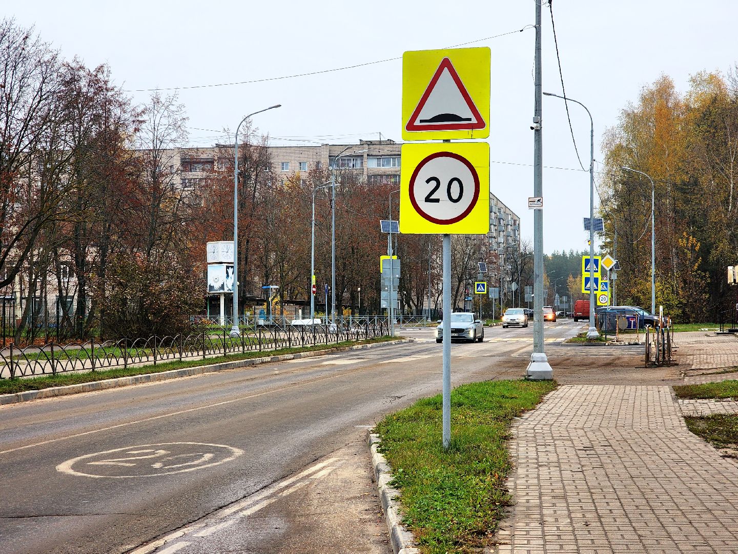 дубна, ремонт дороги, дорожное движение, общественный транспорт,