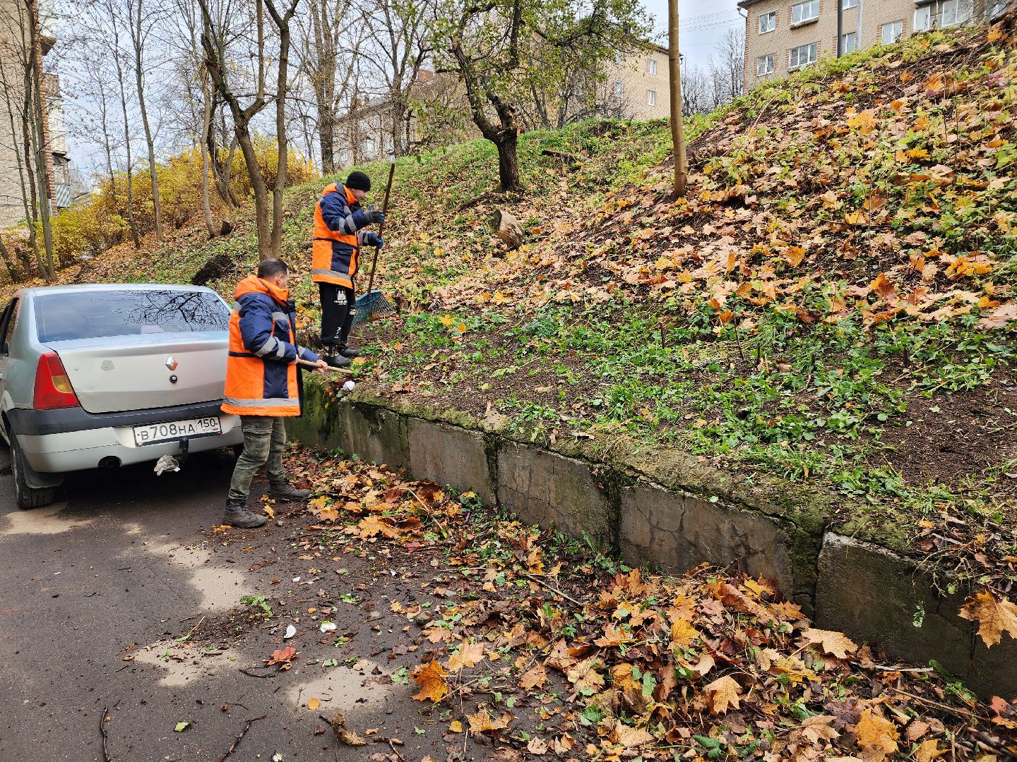 красноармейск, городской округ пушкинский, уборка во дворах, коммунальная служба,