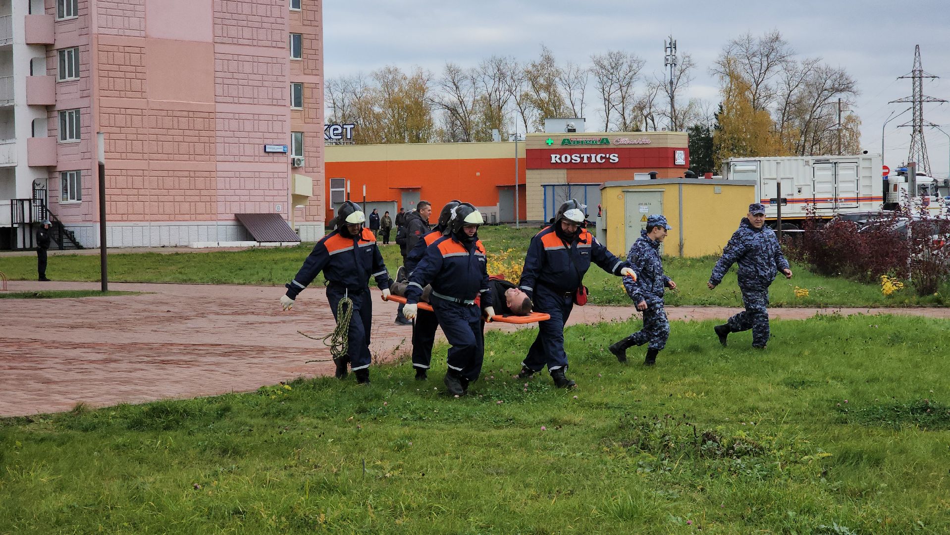 Руза, Безопасность, Учения бпла, Мособлпожспас, Мособлтепло,