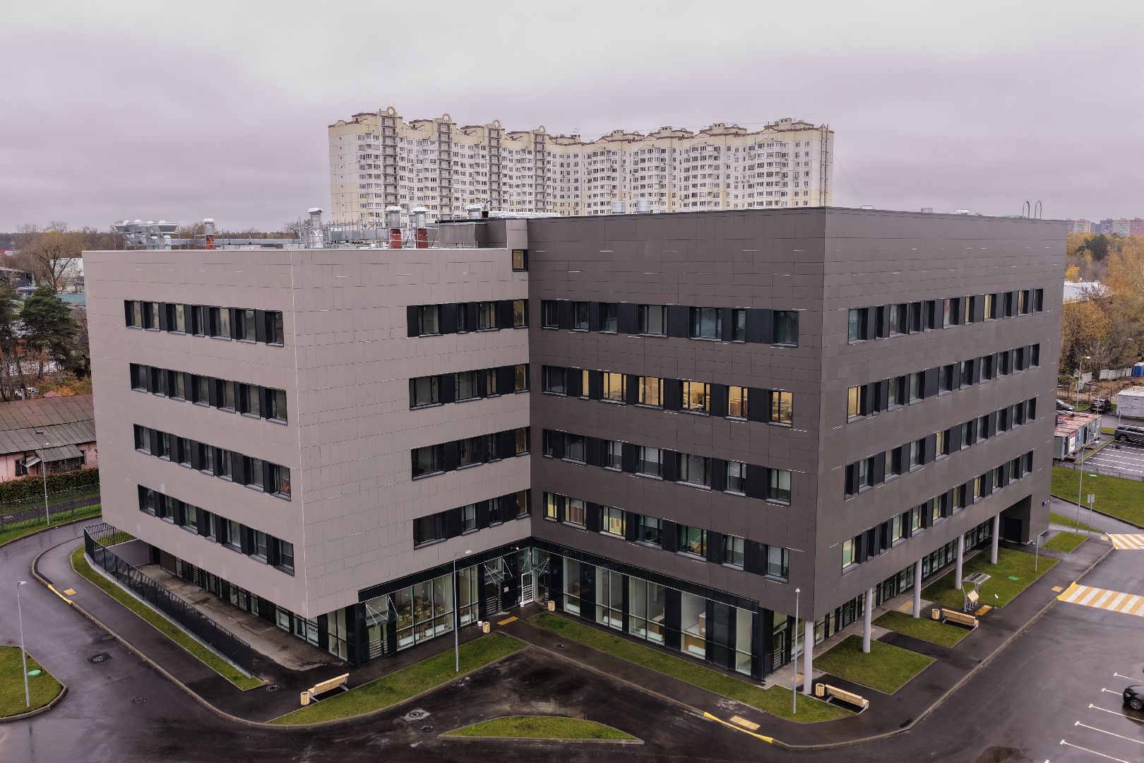 видео с коптера,поликлиника в люберцах, медицина в люберцах,