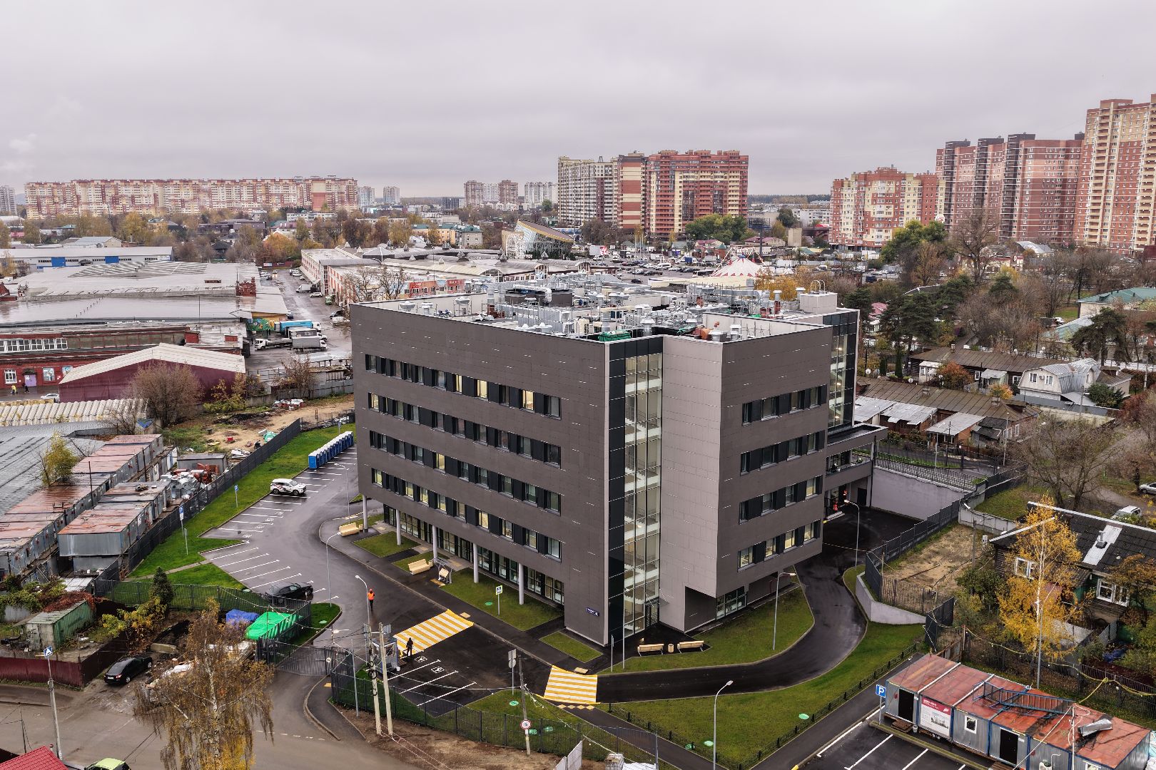 видео с коптера,поликлиника в люберцах, медицина в люберцах,