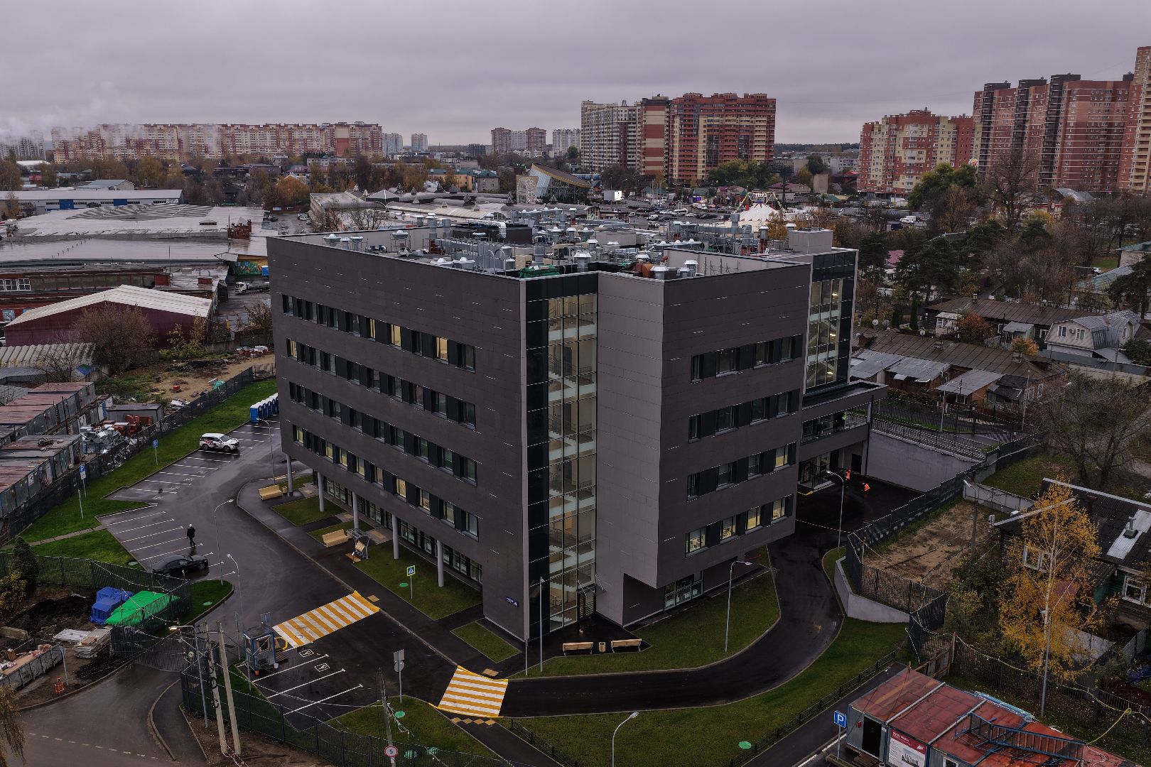 видео с коптера,поликлиника в люберцах, медицина в люберцах,