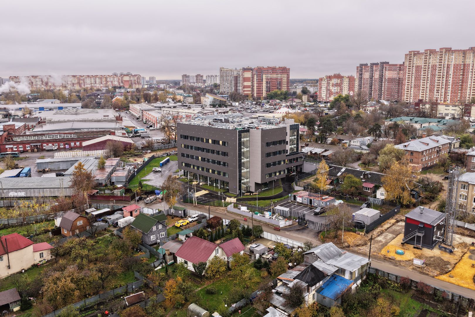 видео с коптера,поликлиника в люберцах, медицина в люберцах,