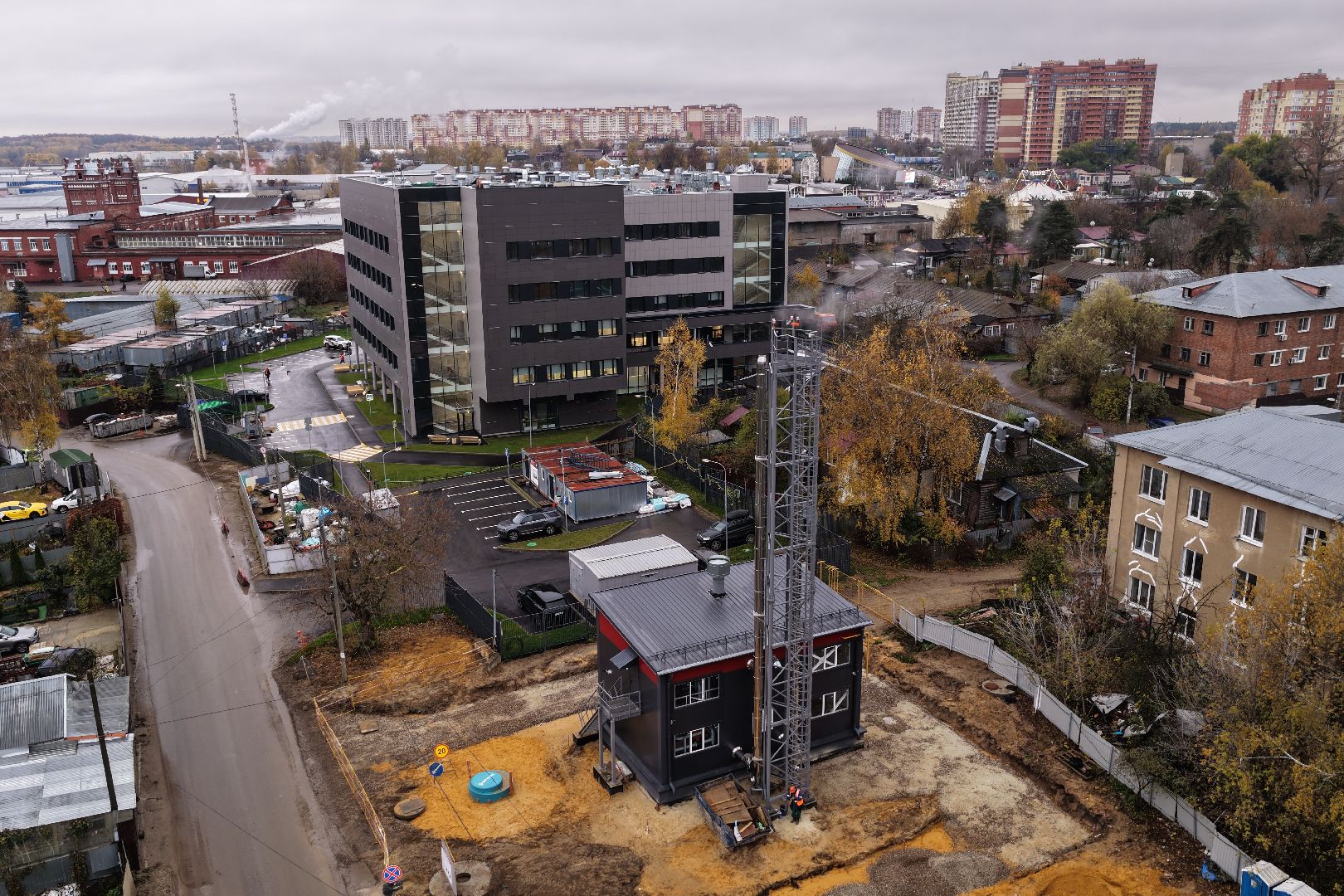 видео с коптера,поликлиника в люберцах, медицина в люберцах,