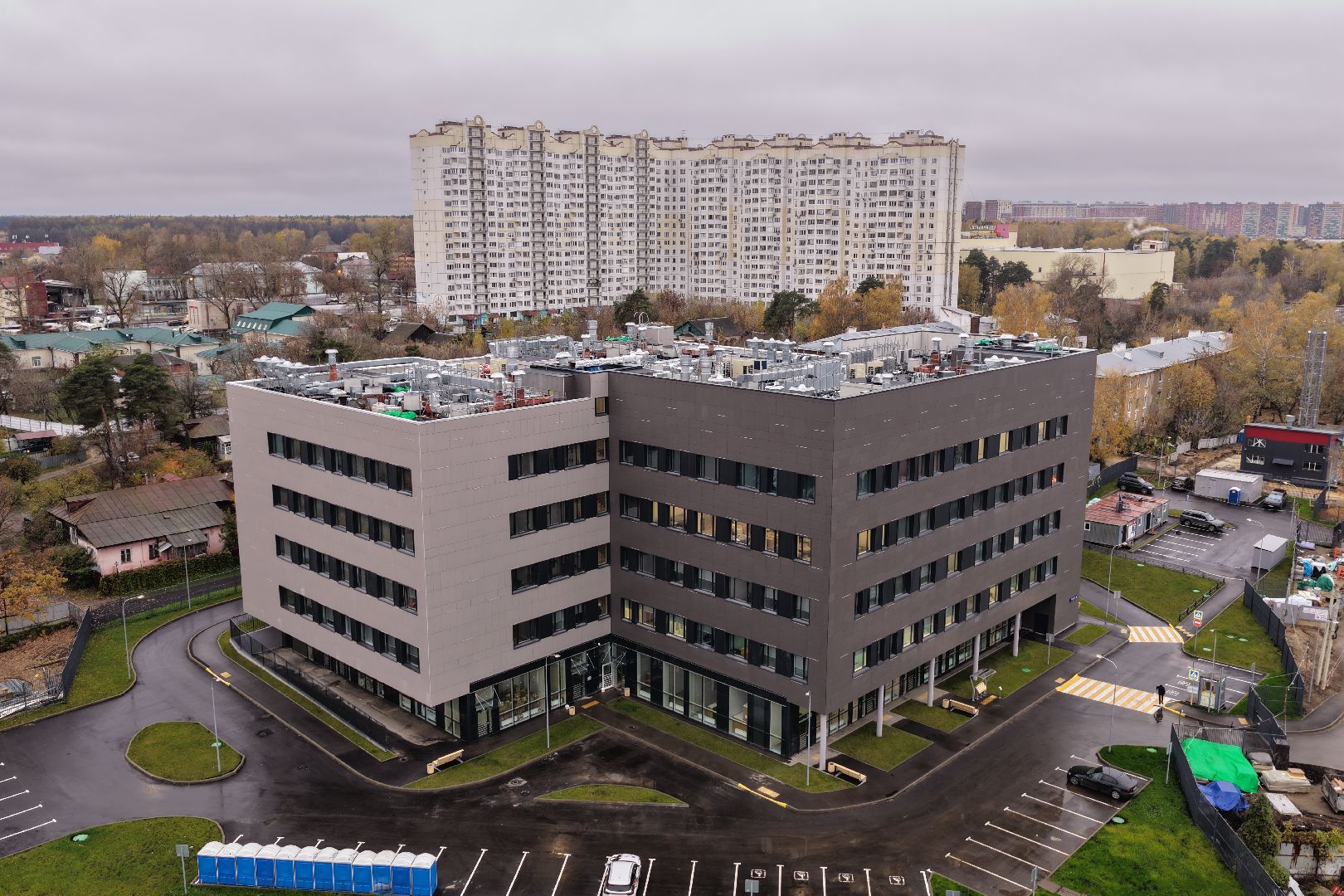 видео с коптера,поликлиника в люберцах, медицина в люберцах,