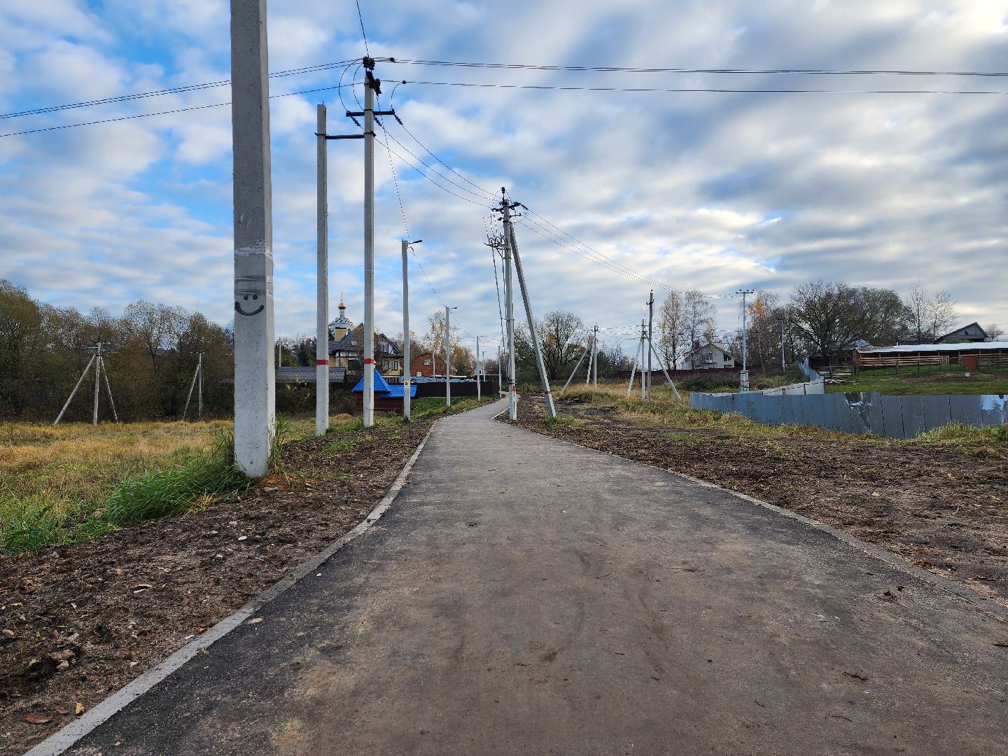раменское, благоустройство, тротуар между литвиново и загорново ,