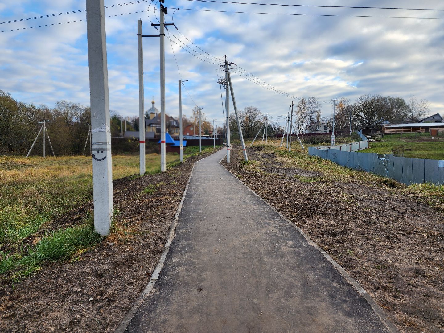 раменское, благоустройство, тротуар между литвиново и загорново ,