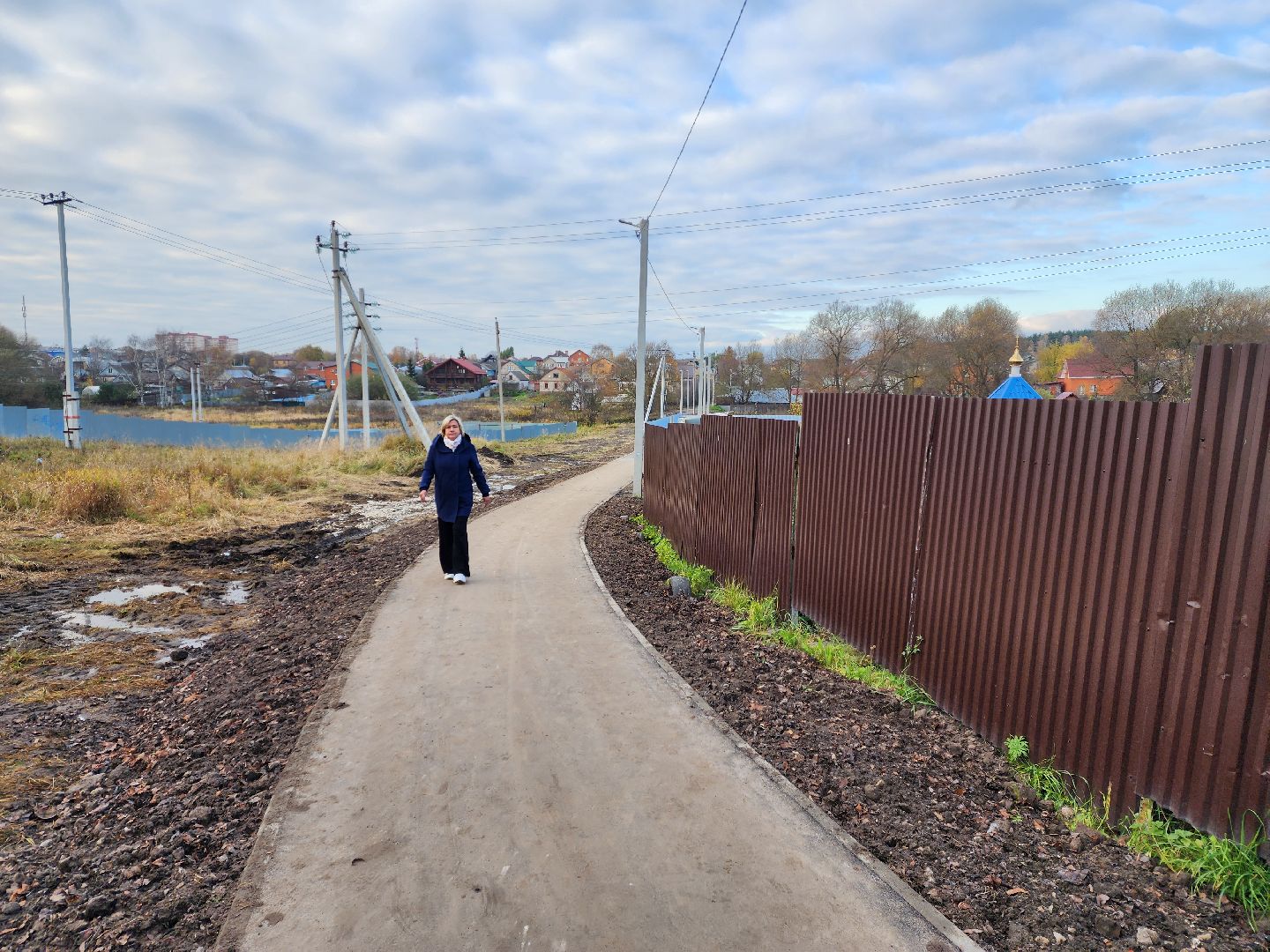 раменское, благоустройство, тротуар между литвиново и загорново ,