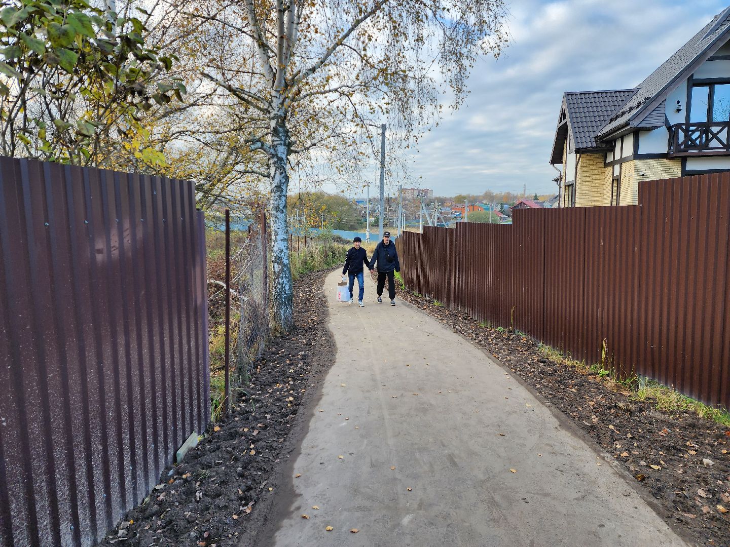 раменское, благоустройство, тротуар между литвиново и загорново ,