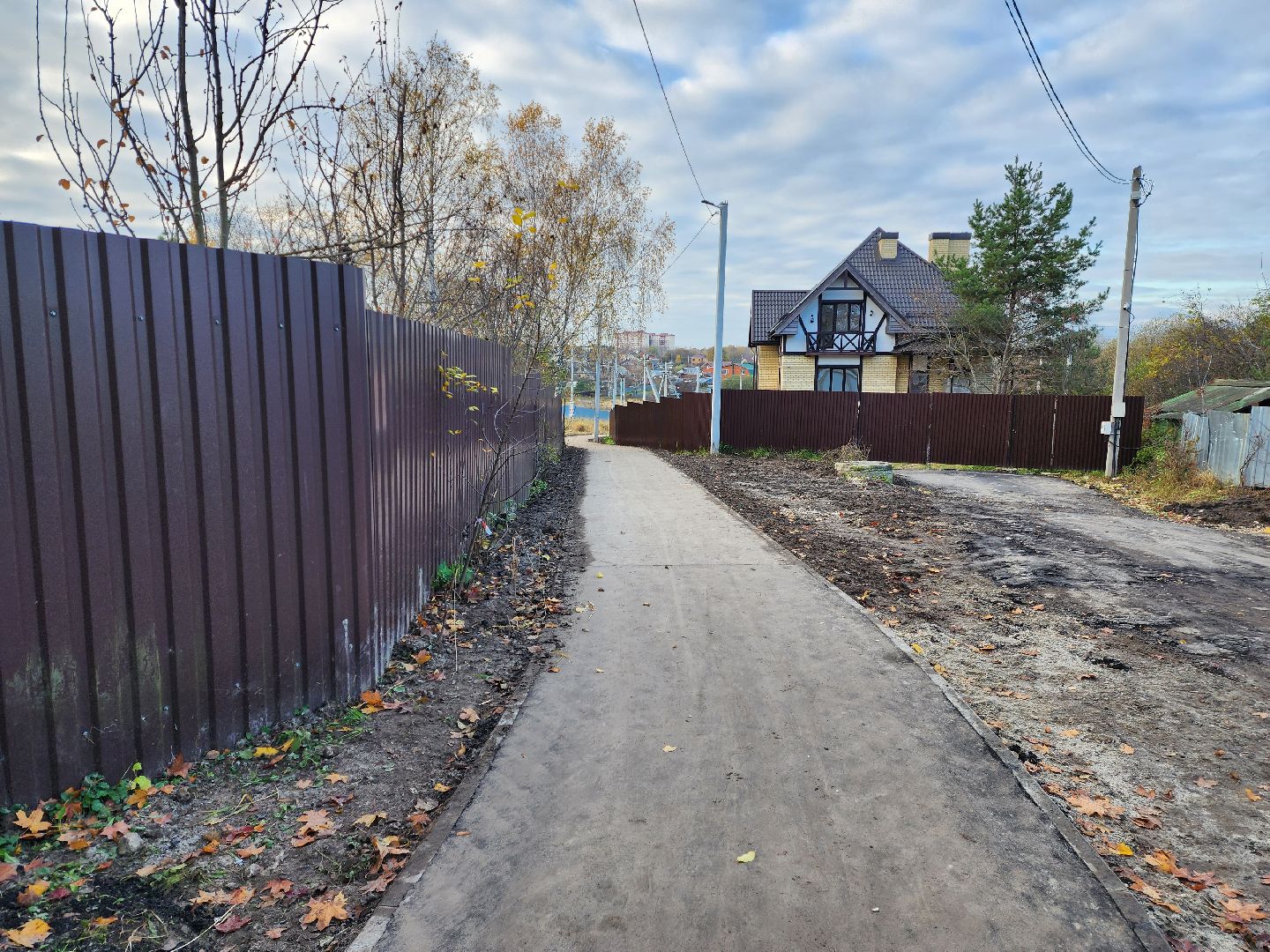 раменское, благоустройство, тротуар между литвиново и загорново ,