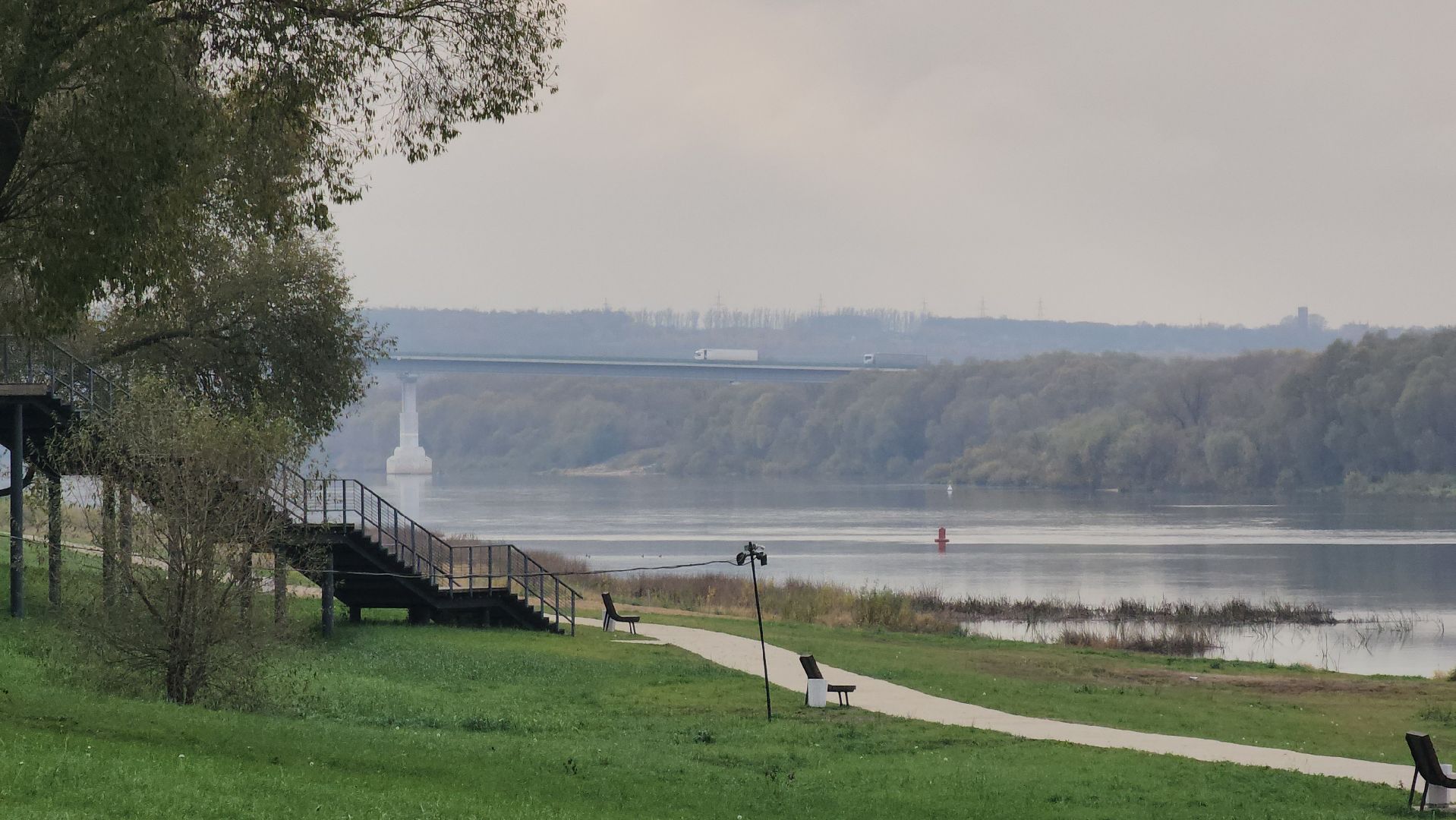 кашира, набережная, ока, река, биноскоп, наблюдение, благоустройство, история, туризм, аудиогид,