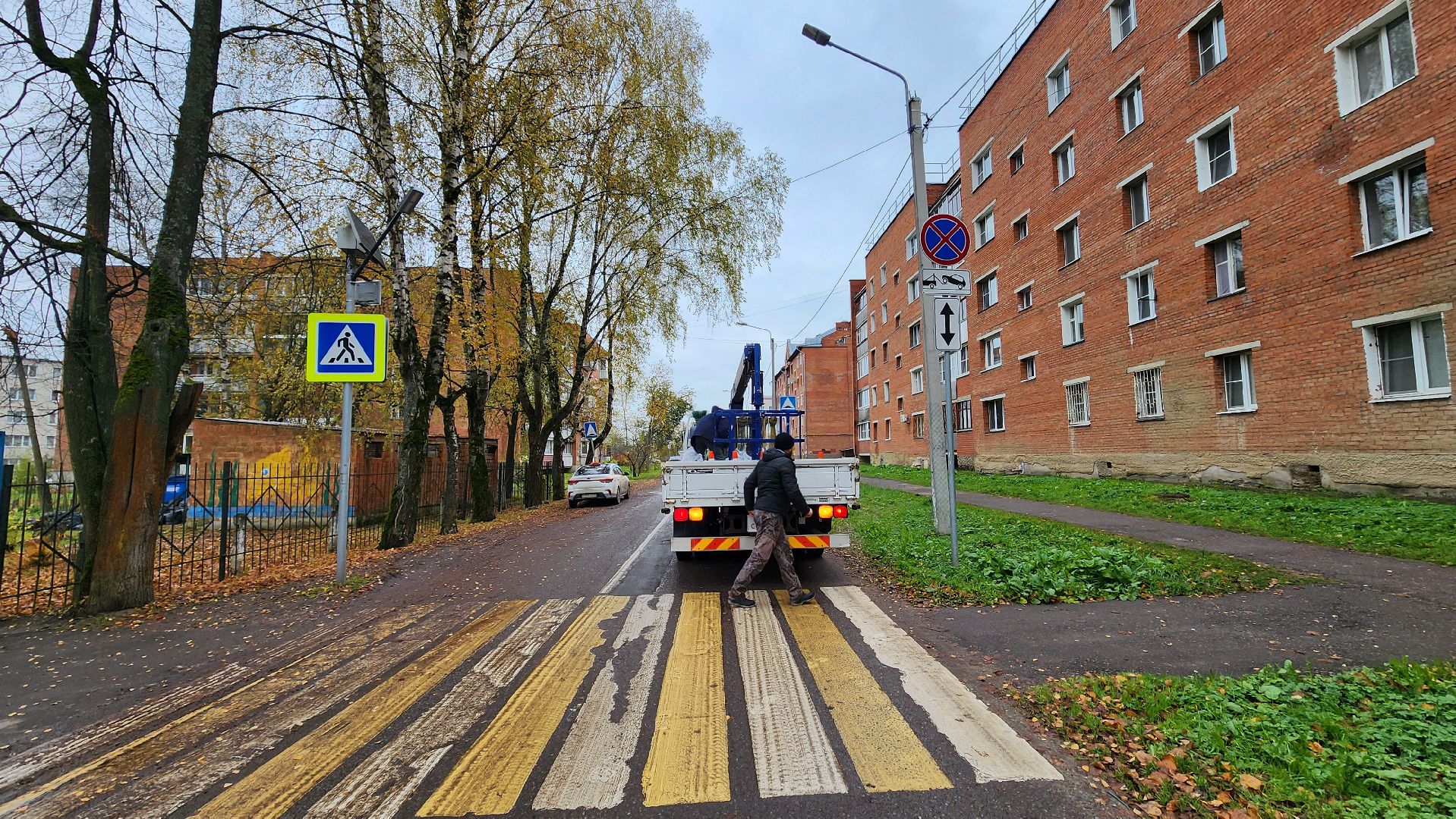 клин, поселок 31 октября, уличное освещение ,