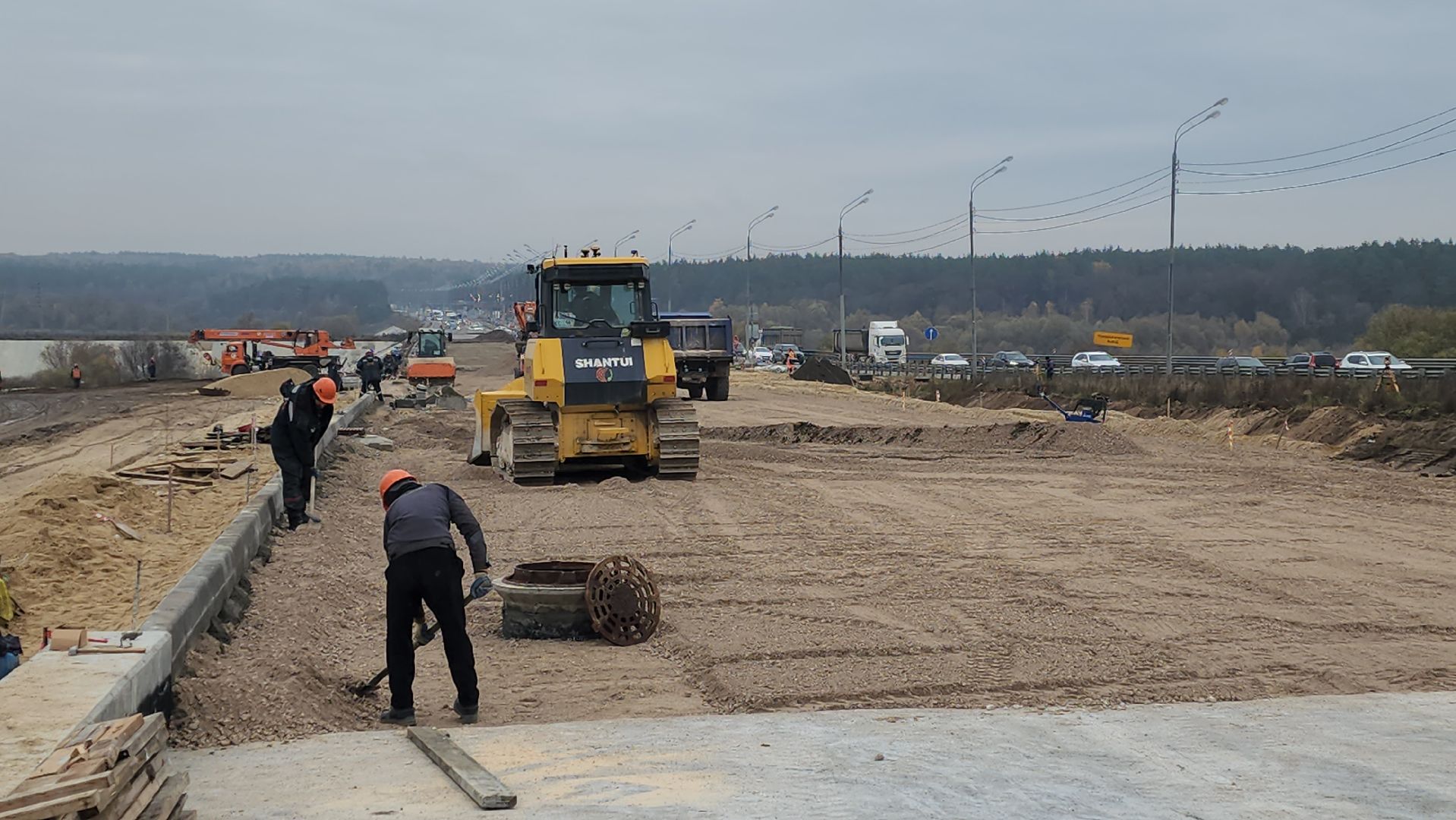серпухов, мост через оку в Серпухове, строительство моста в серпухове,