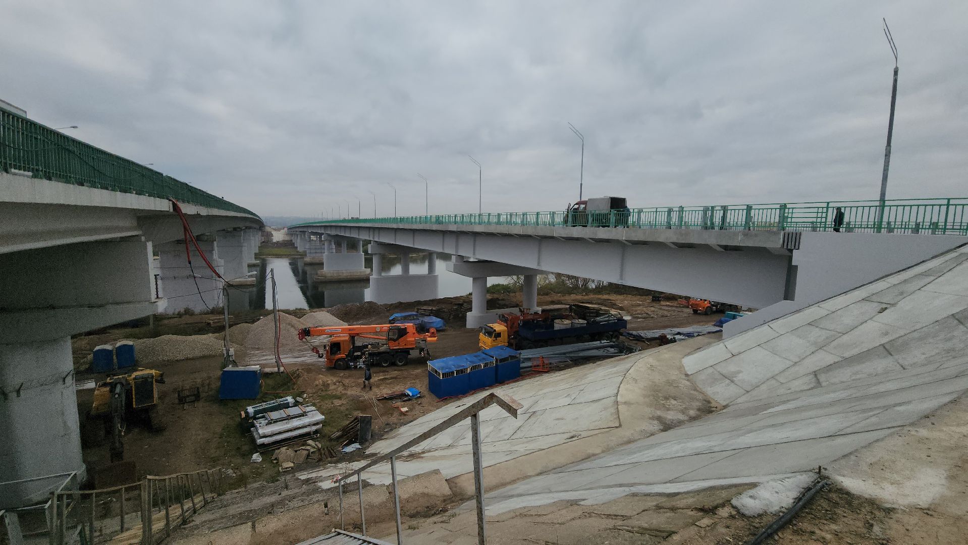 серпухов, мост через оку в Серпухове, строительство моста в серпухове,