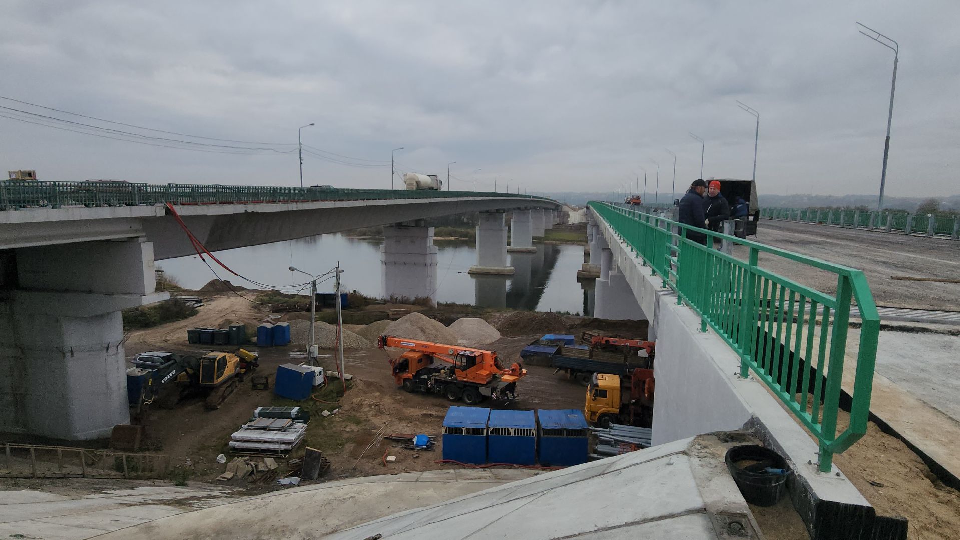 серпухов, мост через оку в Серпухове, строительство моста в серпухове,