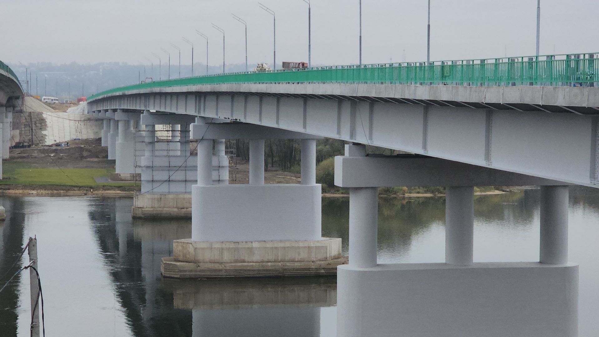 серпухов, мост через оку в Серпухове, строительство моста в серпухове,