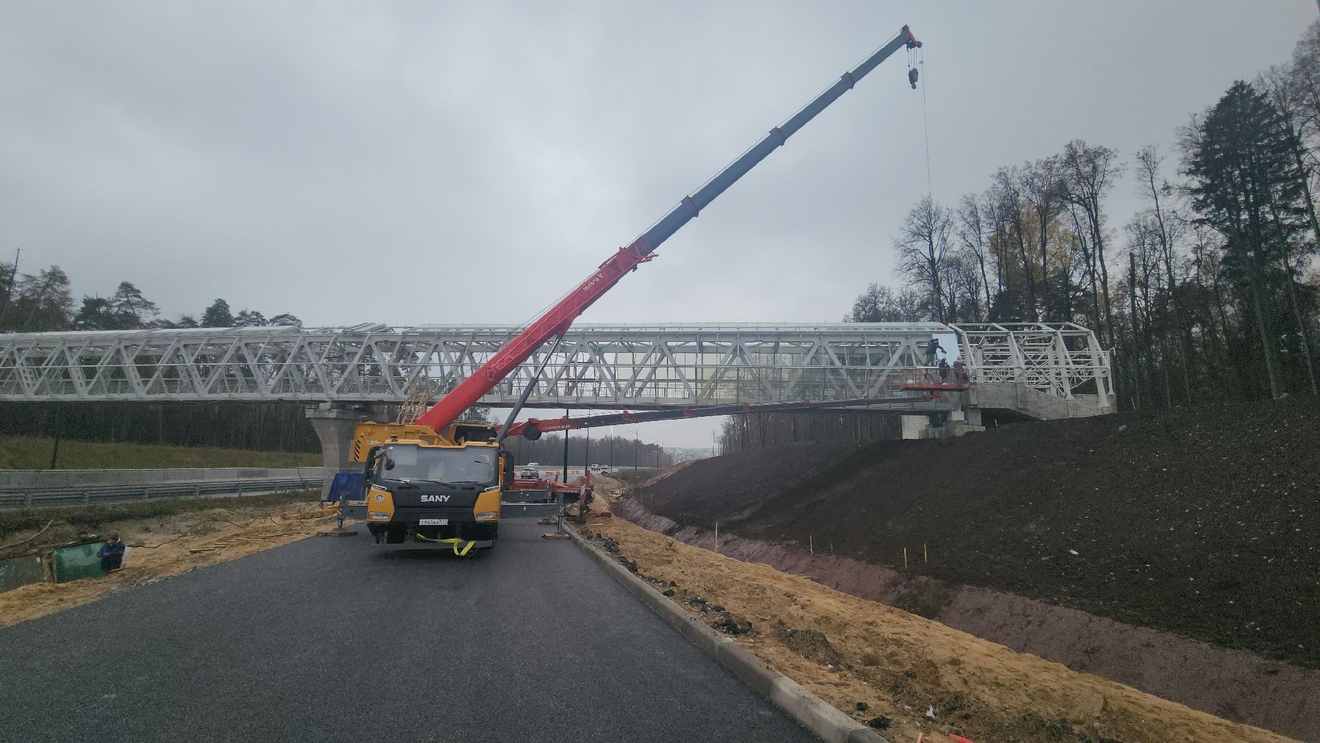 Люберцы, Лыткарино, Надземный пешеходный переход,