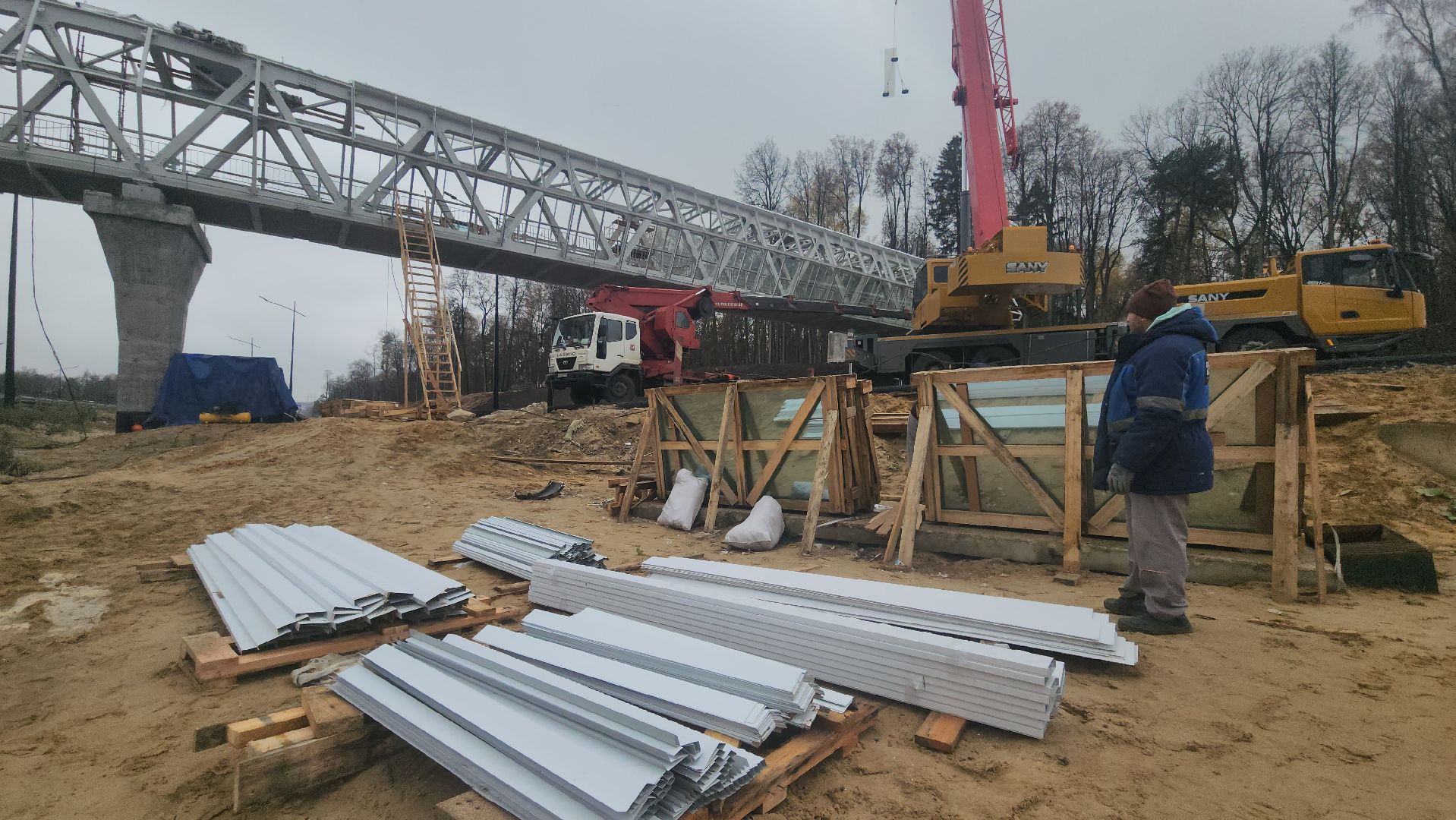 Люберцы, Лыткарино, Надземный пешеходный переход,