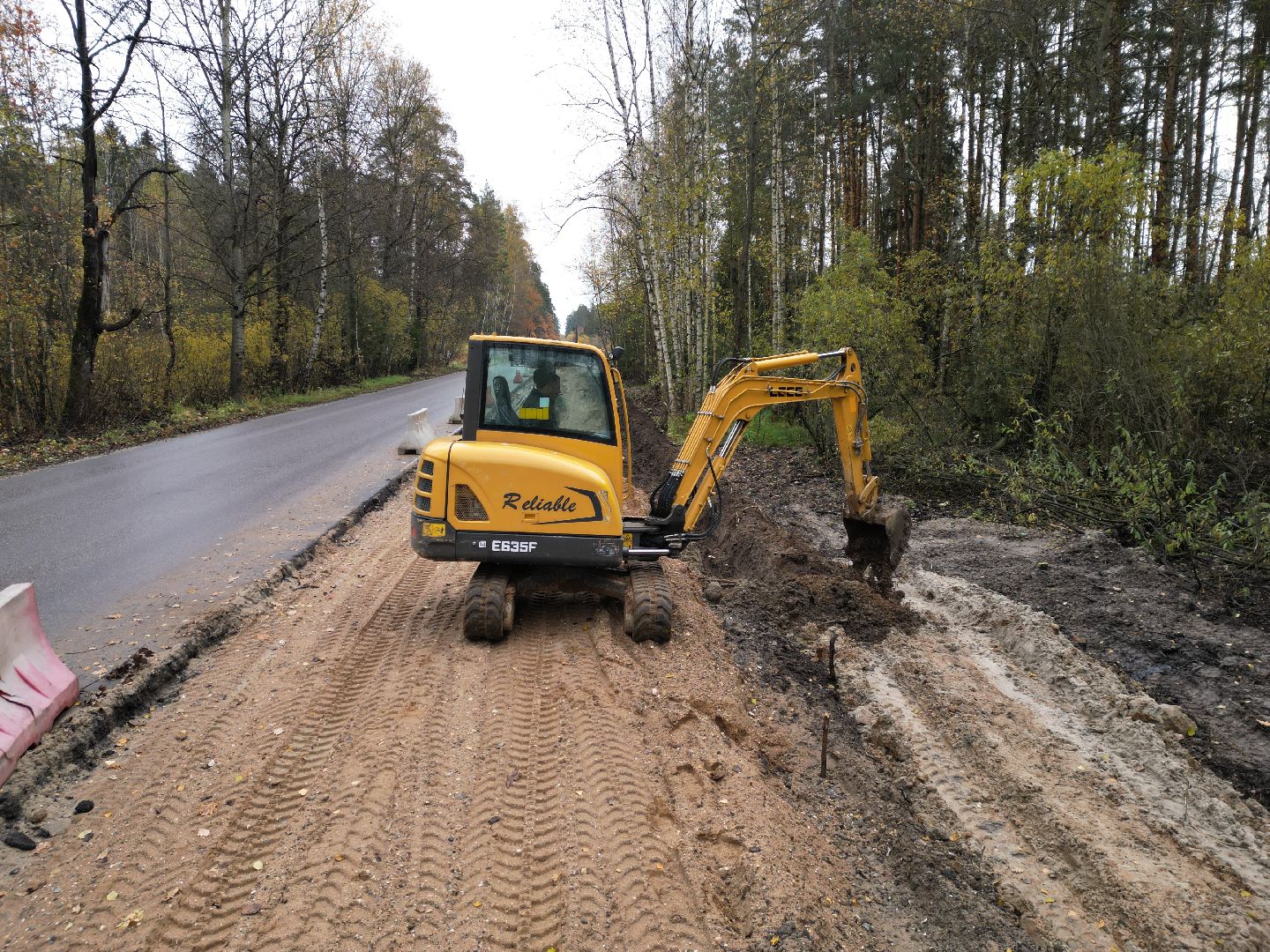 видео с коптера, велодорожка в лосино-петровском,