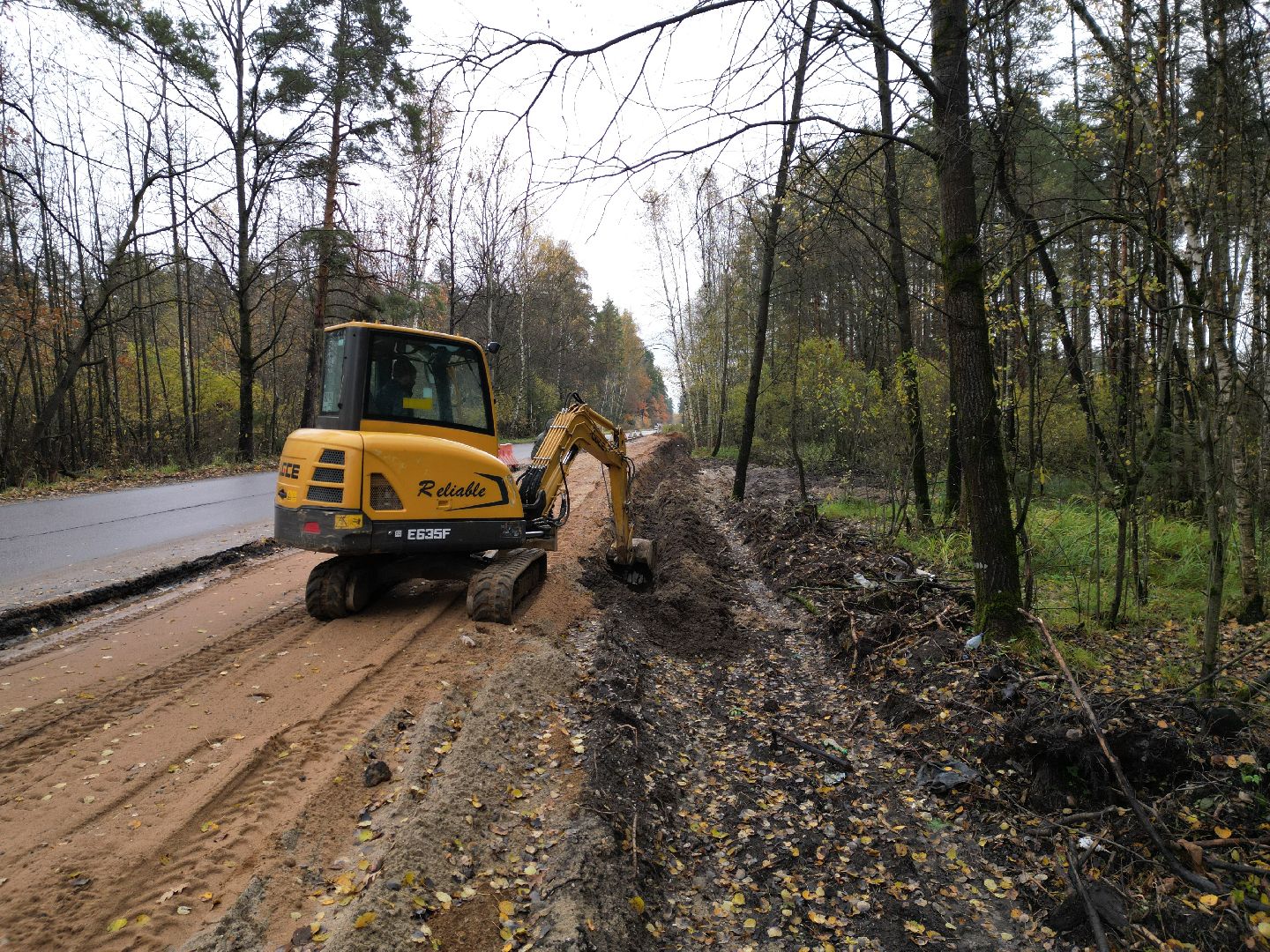 видео с коптера, велодорожка в лосино-петровском,