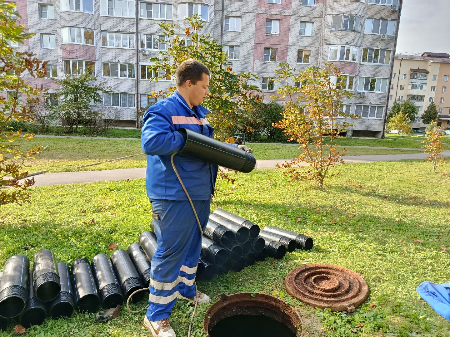 городской округ восход, жкх, благоустройство, канализационная сеть, трубопрровод,