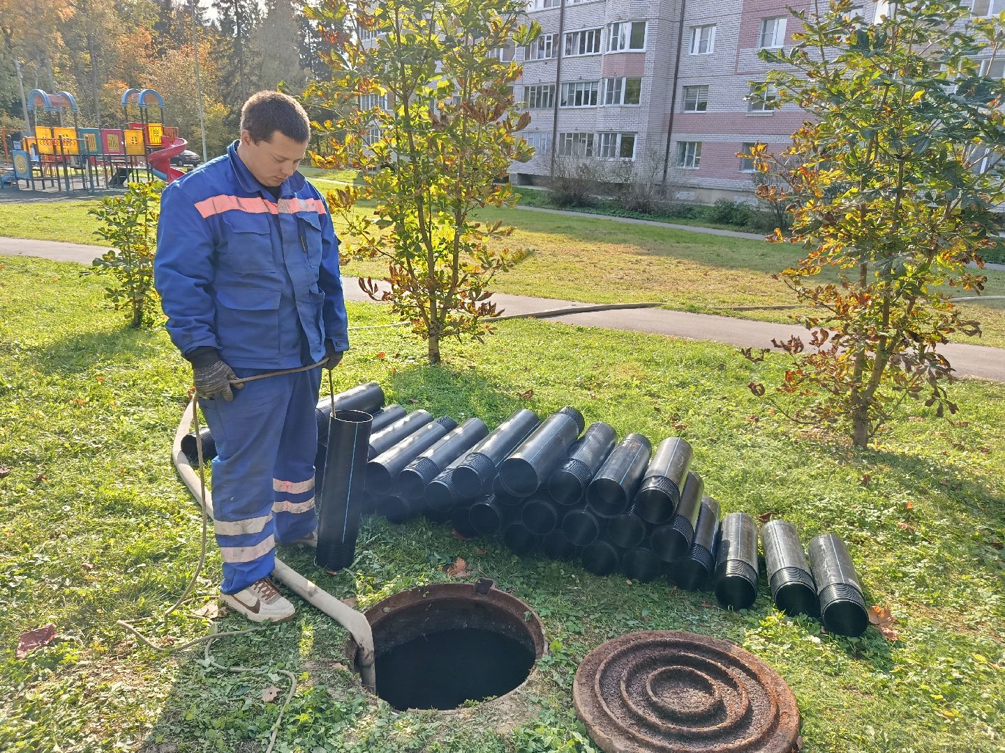 городской округ восход, жкх, благоустройство, канализационная сеть, трубопрровод,