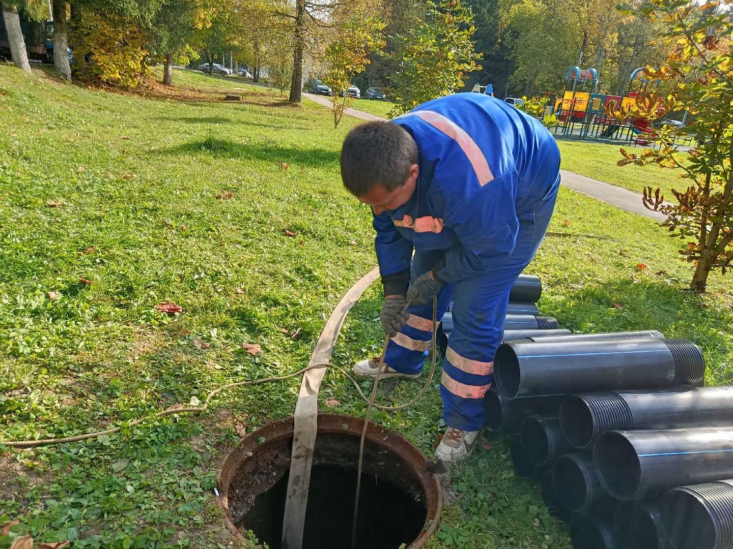 городской округ восход, жкх, благоустройство, канализационная сеть, трубопрровод,
