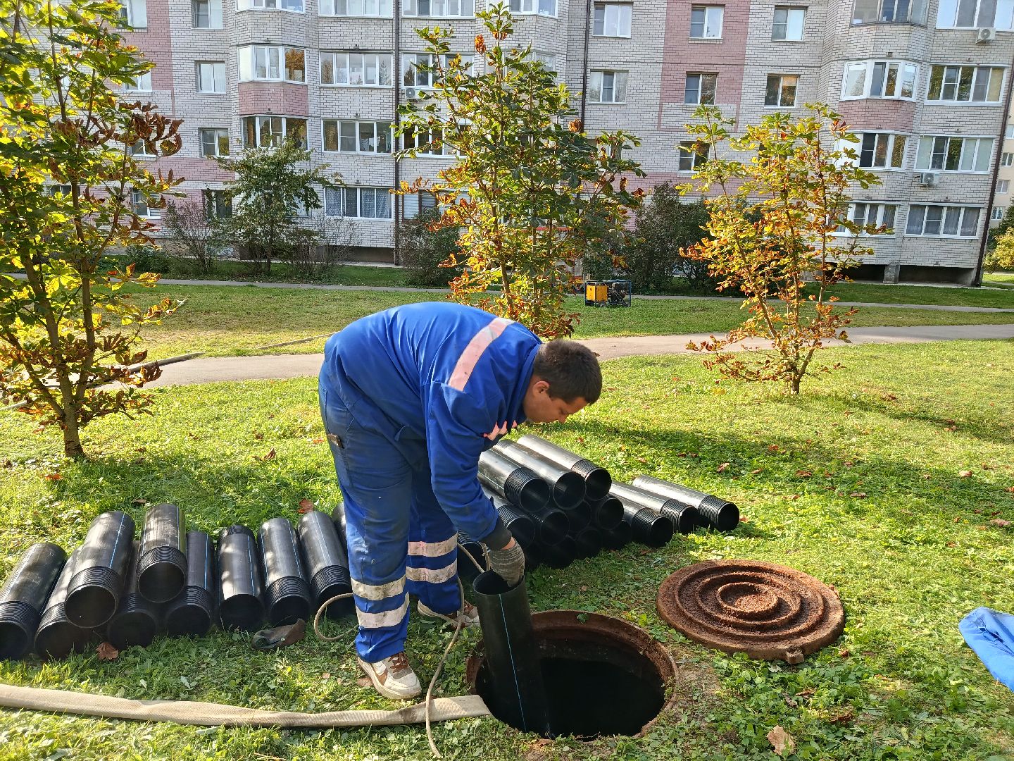 городской округ восход, жкх, благоустройство, канализационная сеть, трубопрровод,