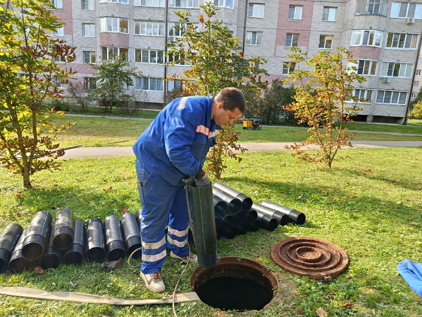 городской округ восход, жкх, благоустройство, канализационная сеть, трубопрровод,
